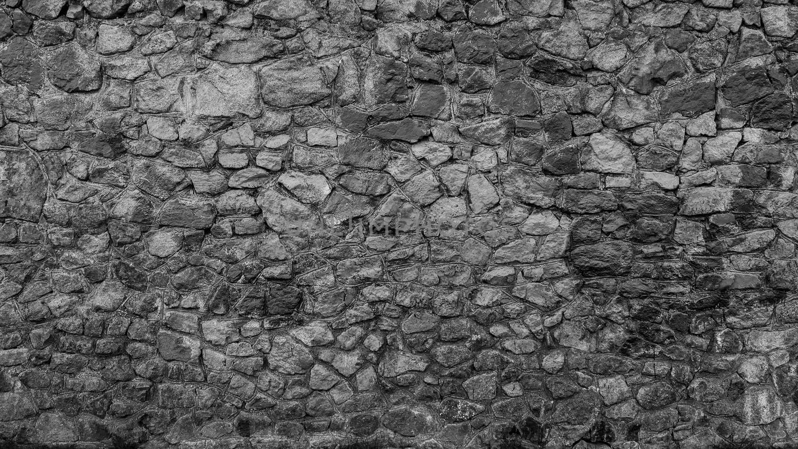 The view of the old stone wall is gray. by gelog67