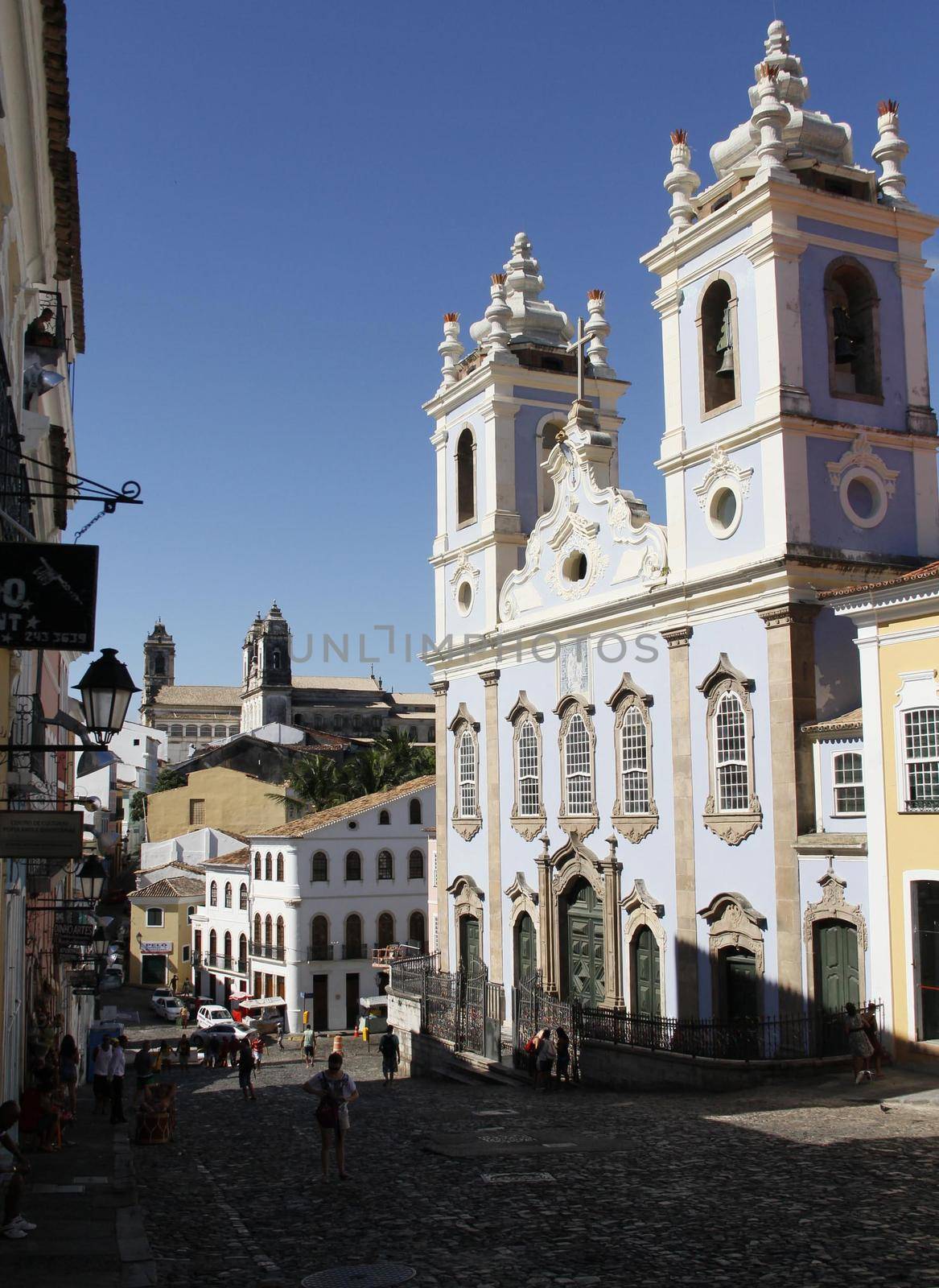 salvador, bahia, brazil - march 28, 2014: view of Pelourinho historic center of Salvador city.