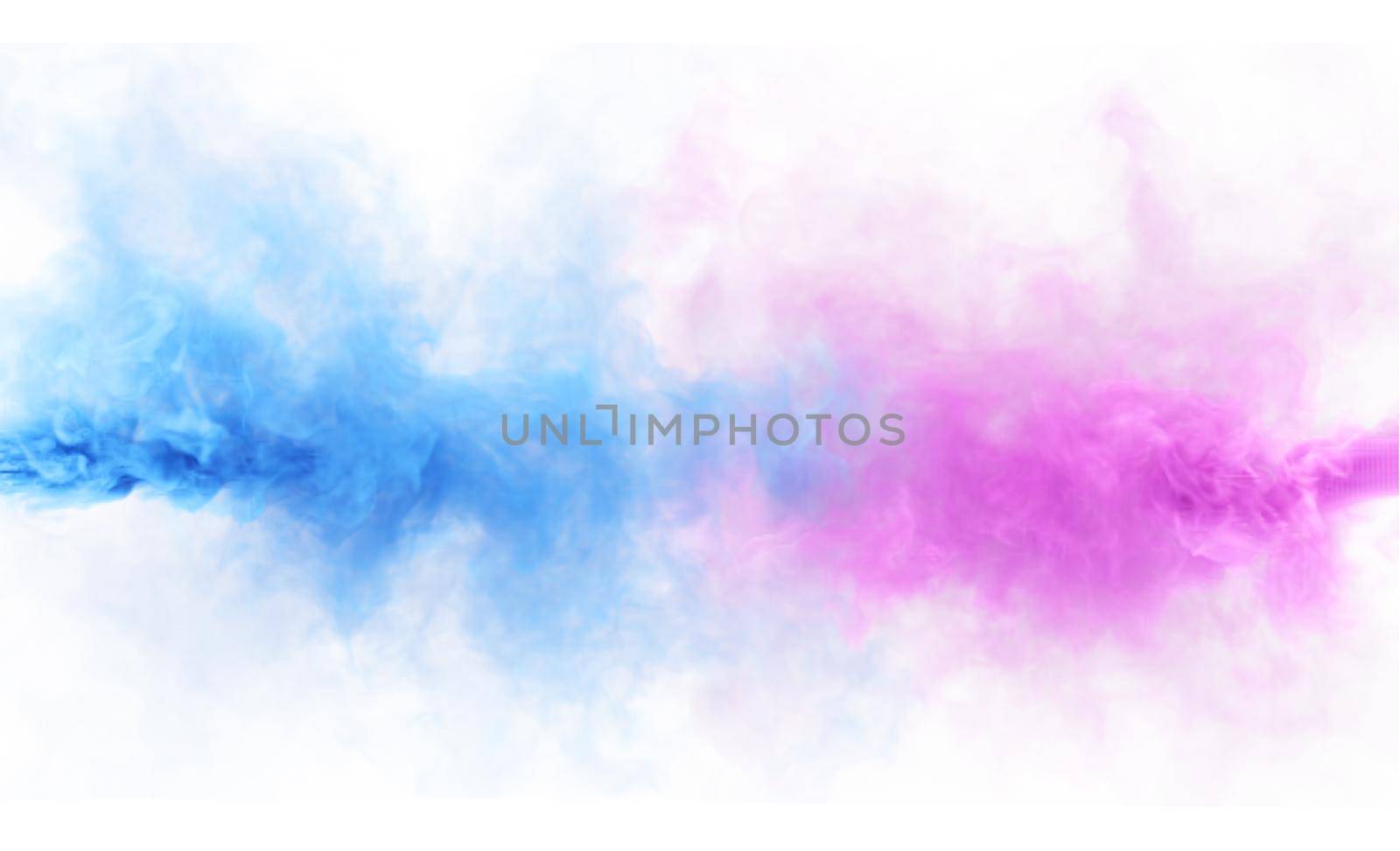 Magenta and Blue mystery smoke texture background. Duo colors fog. 3D render abstract art for fest and fan party