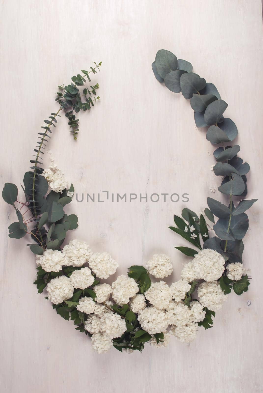 rustic style floral composition with white spring flowers. High quality photo