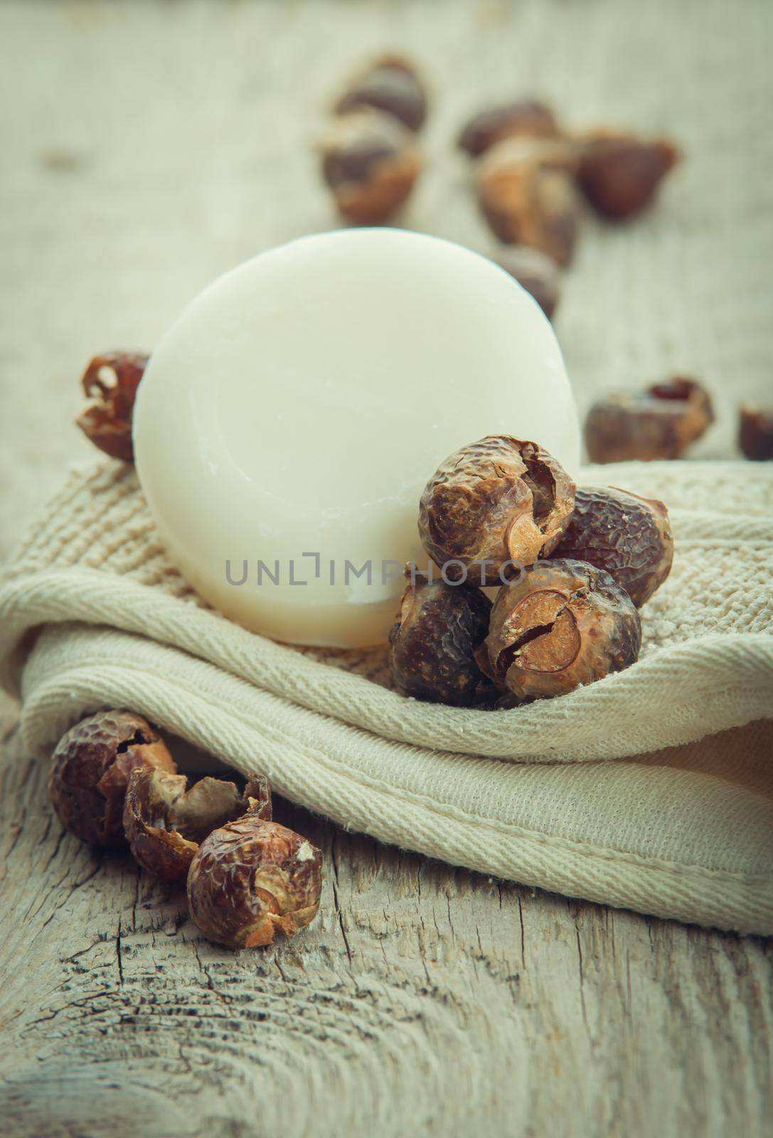 heap of soap nut for ecological washing. High quality photo