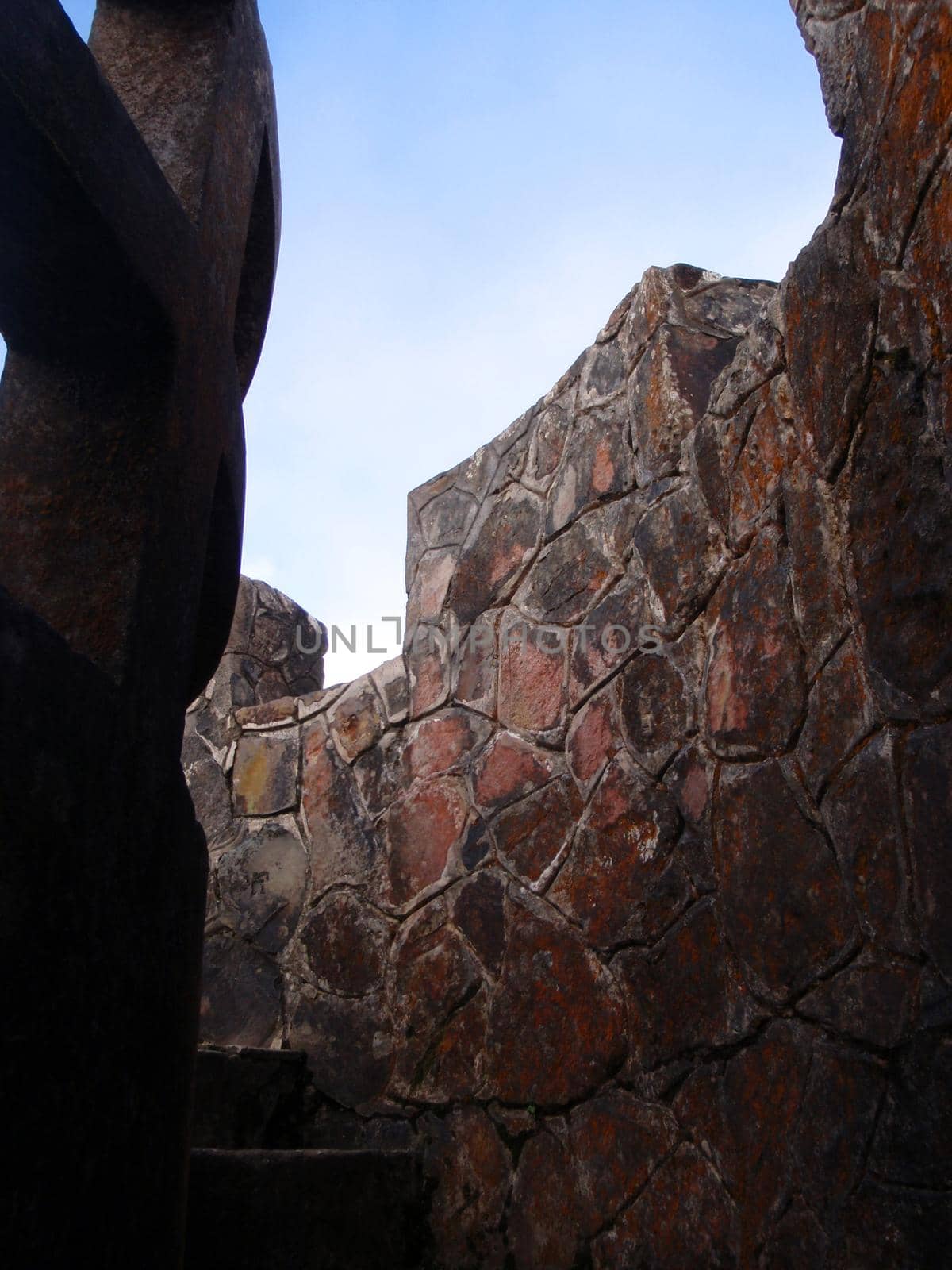 Steps leading to the top of Mt. Britton lookout tower in El Yunque National Forest’s in Puerto Rico.