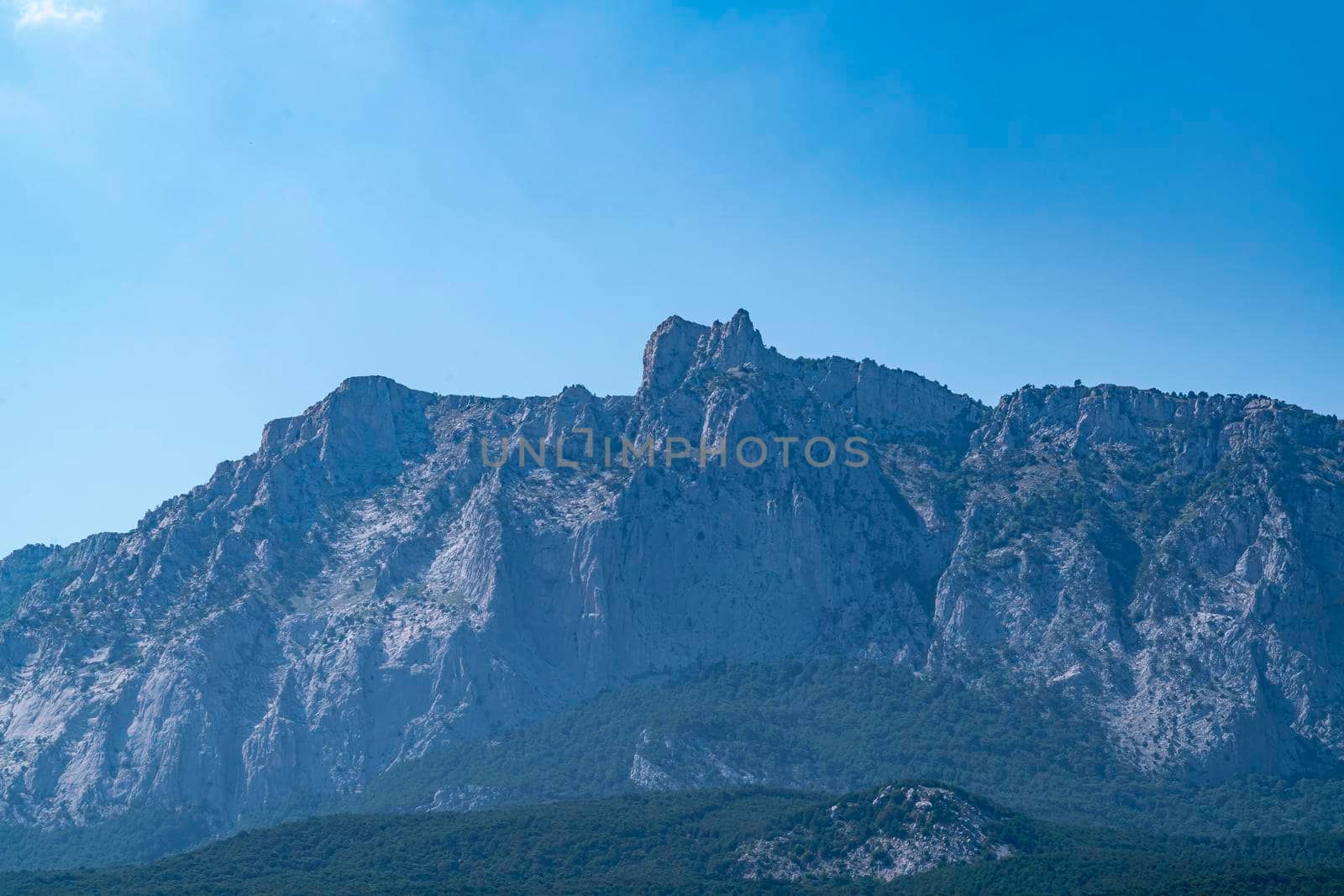 rocky mountains aerial view. mount Ai-Petri. High quality photo