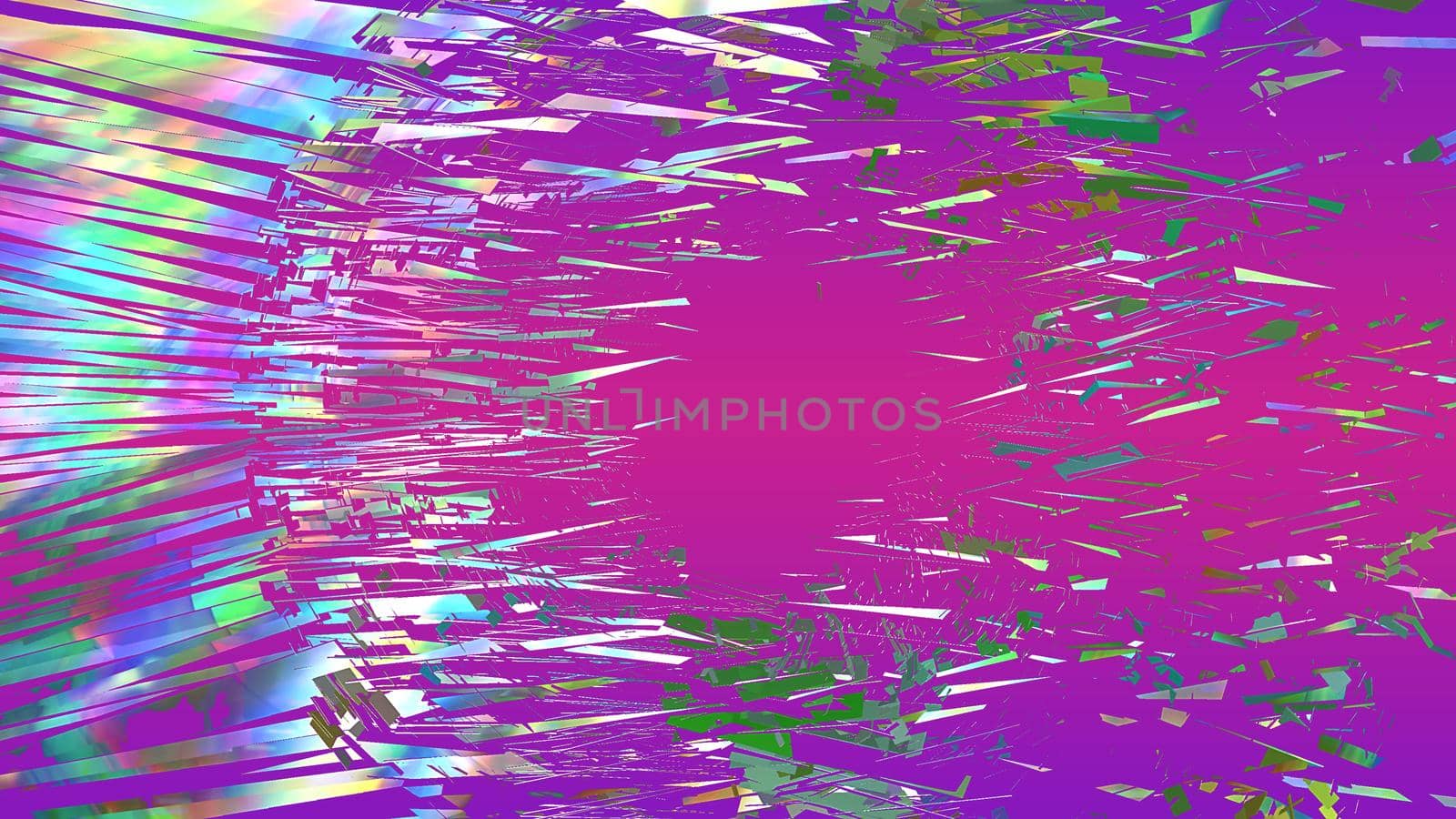 Abstract pink textured background with rainbow splinters by Vvicca