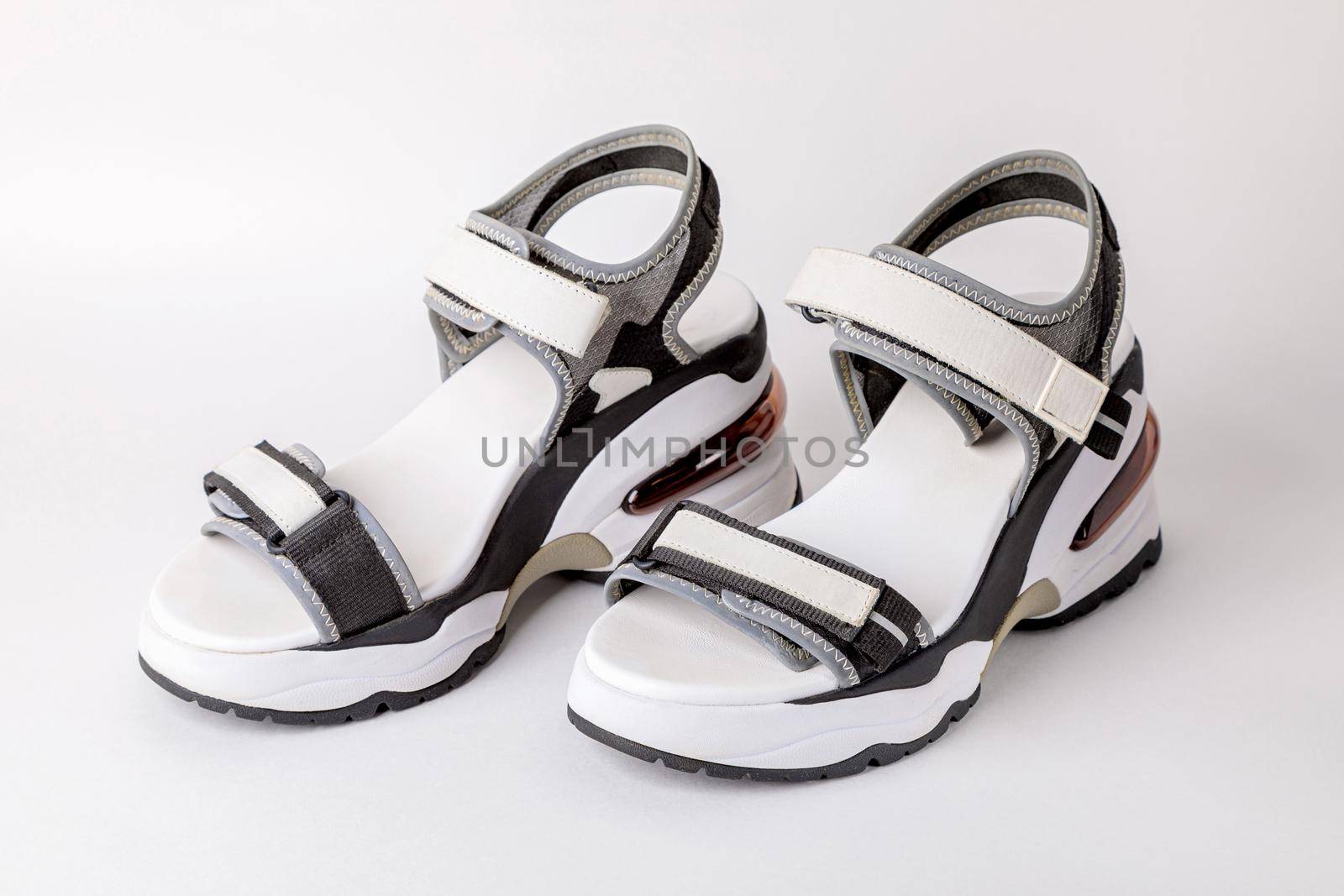 Women's, fashionable, sports sandals on a white background. by Yurich32