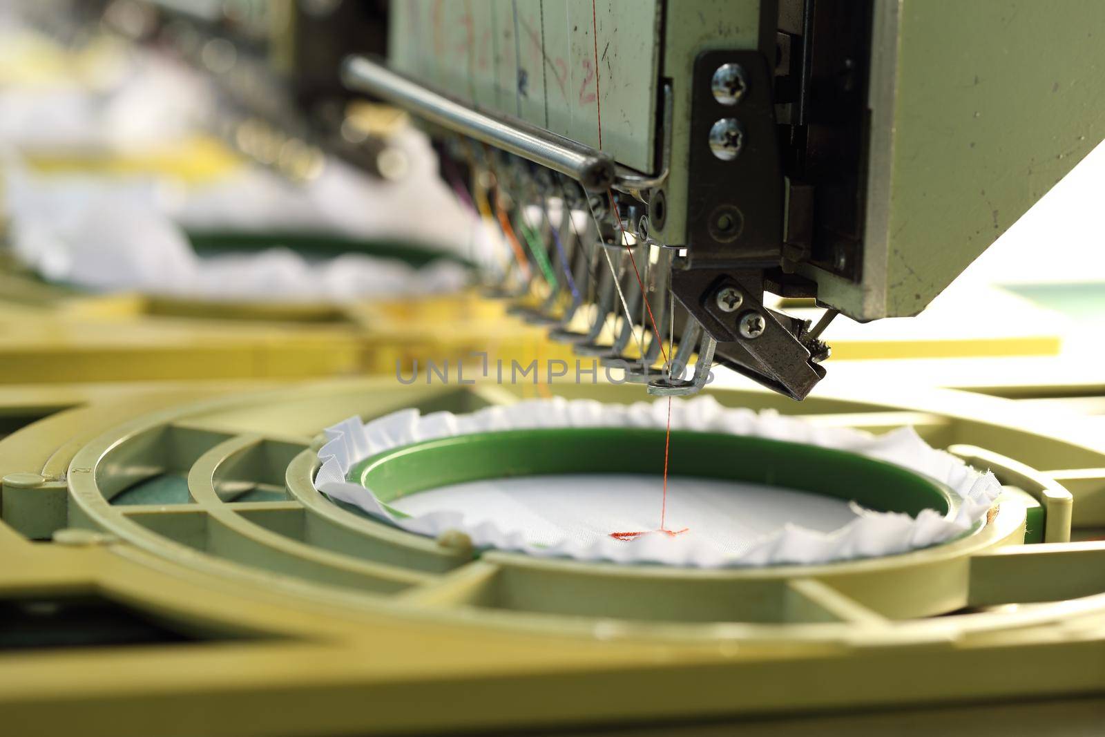 closed-up of Machine embroider by geargodz