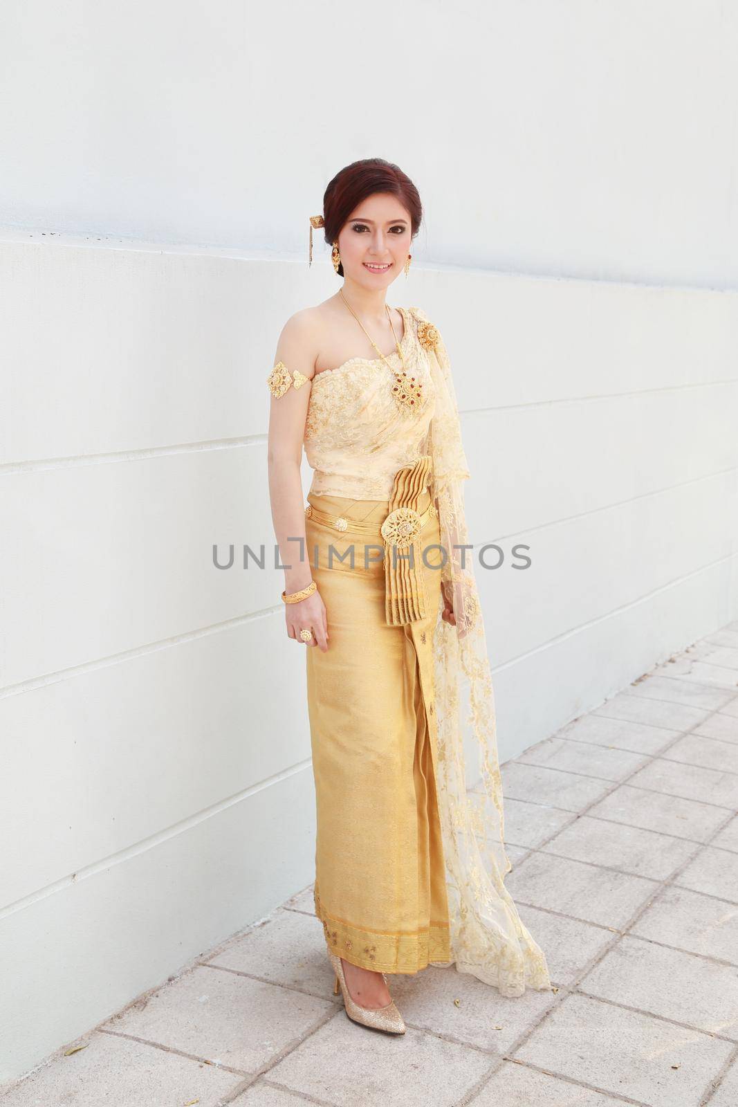 woman with Thai dress by geargodz