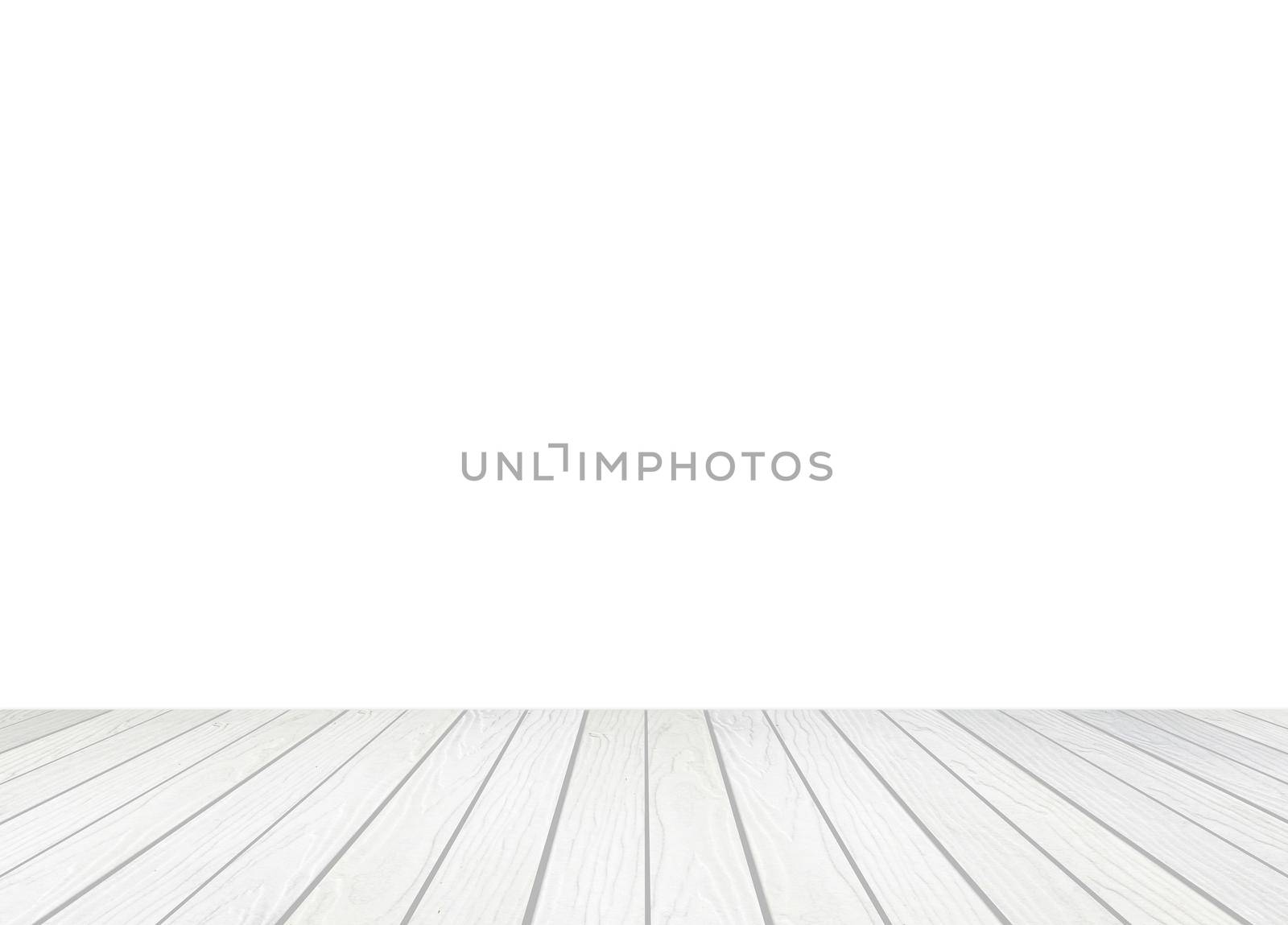 white wood floor on a white background