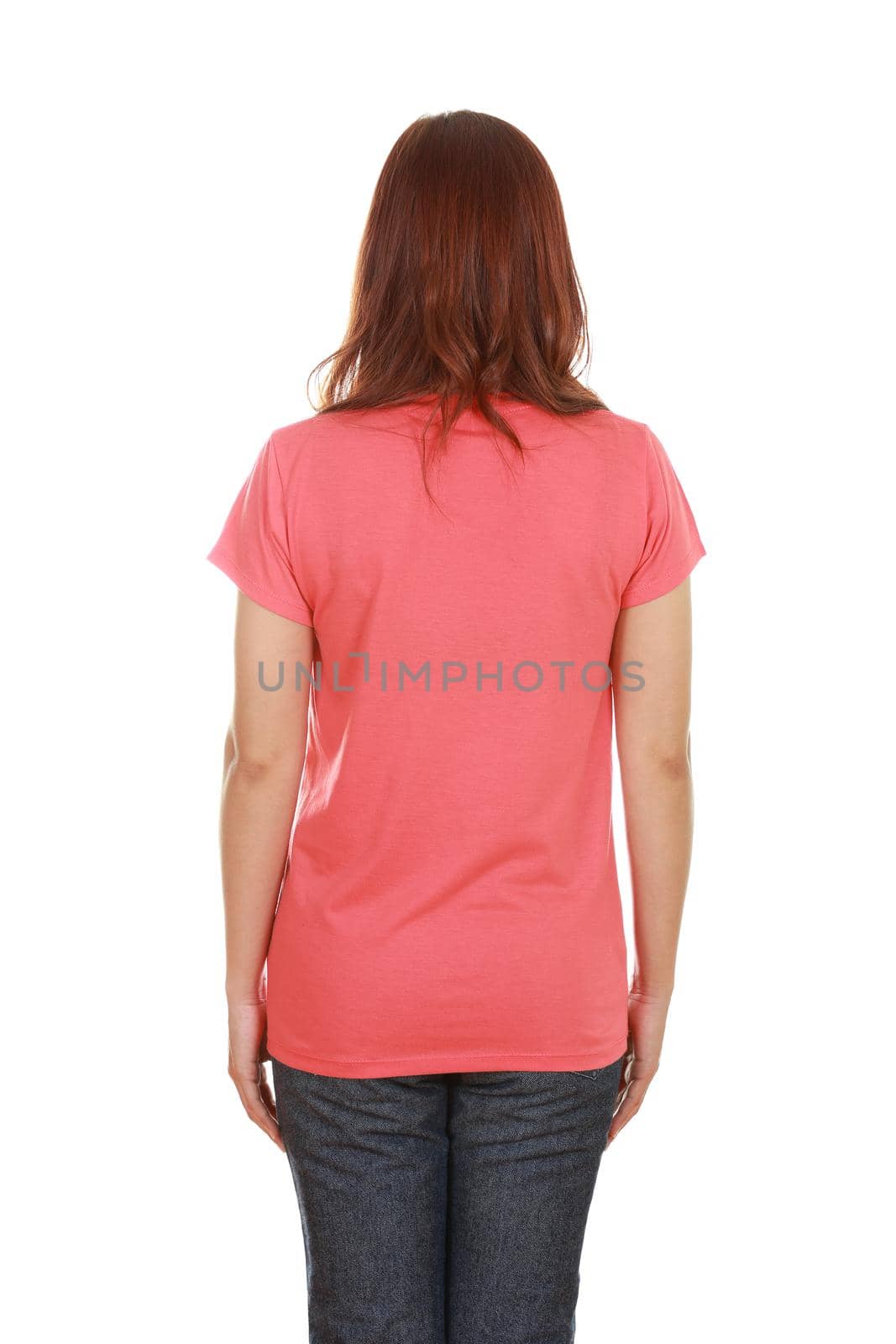 female with blank t-shirt (back side)  by geargodz