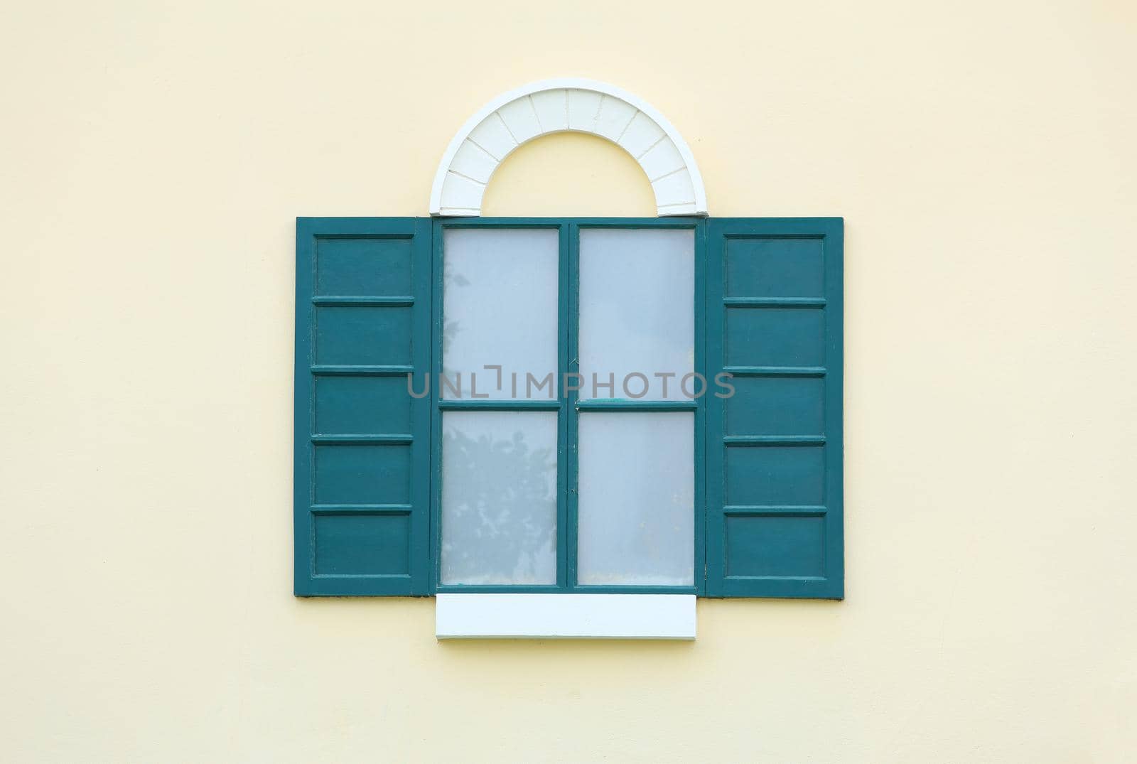 Vintage window with wall background (Venice or Italian style)