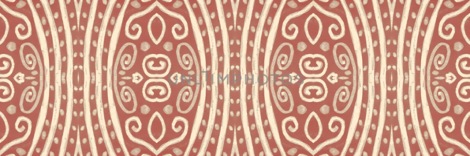 Watercolor italian pattern. Seamless portugal design. Retro spanish background. by YASNARADA