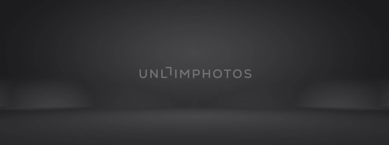 Abstract luxury blur dark grey and black gradient, used as background studio wall for display your products. by Benzoix