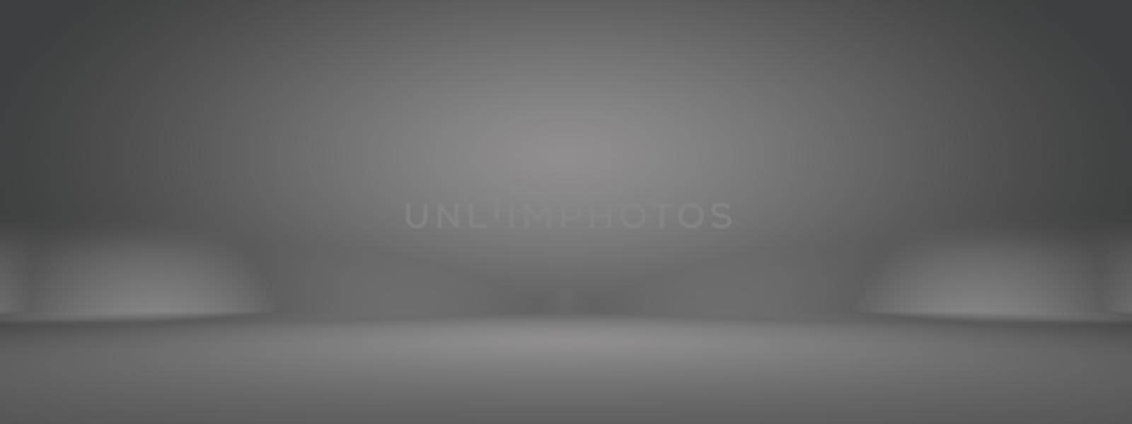 Abstract luxury blur dark grey and black gradient, used as background studio wall for display your products. by Benzoix