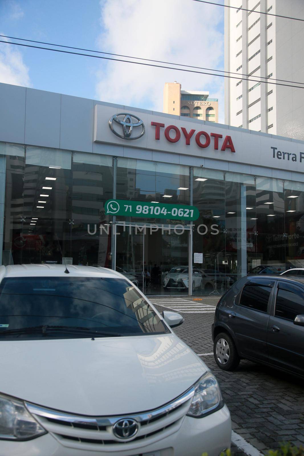 facade of a car dealership by joasouza