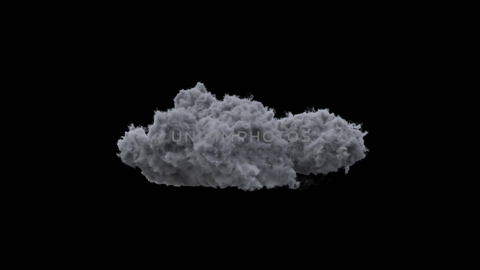 3d render thundercloud on a black background by studiodav