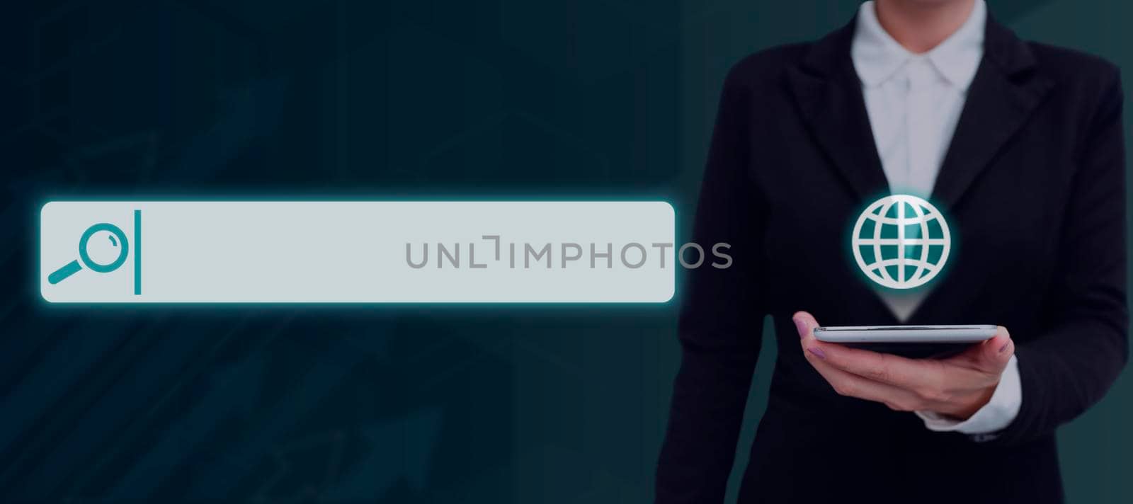 Lady in suit holding pen symbolizing successful teamwork accomplishments.