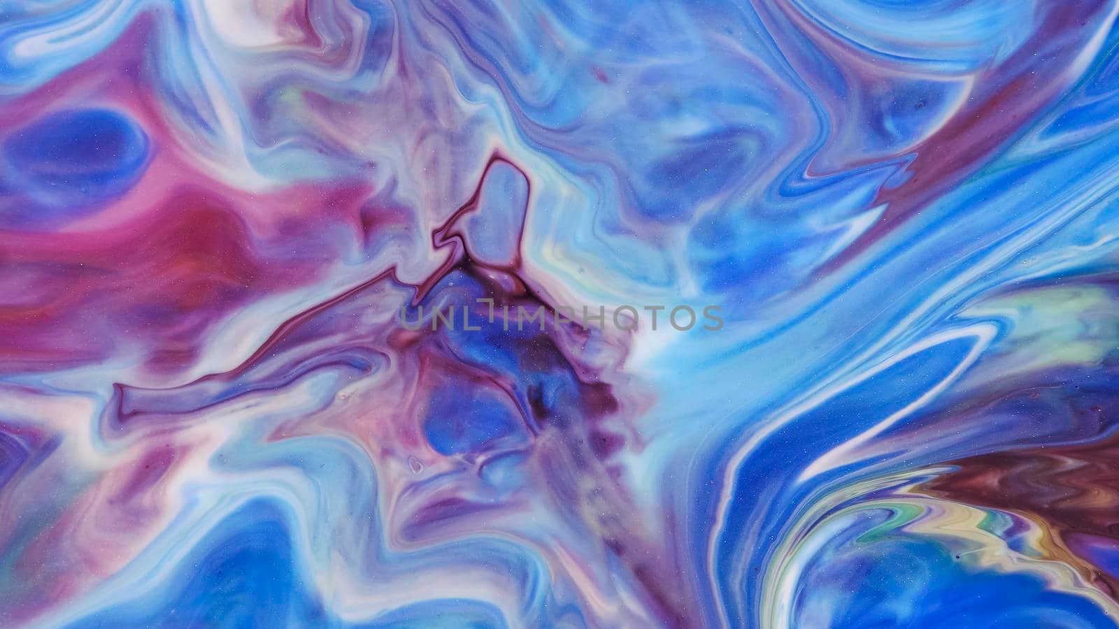 Blue streaks on a white background. Liquid abstractions. Abstract natural art. by kenonl