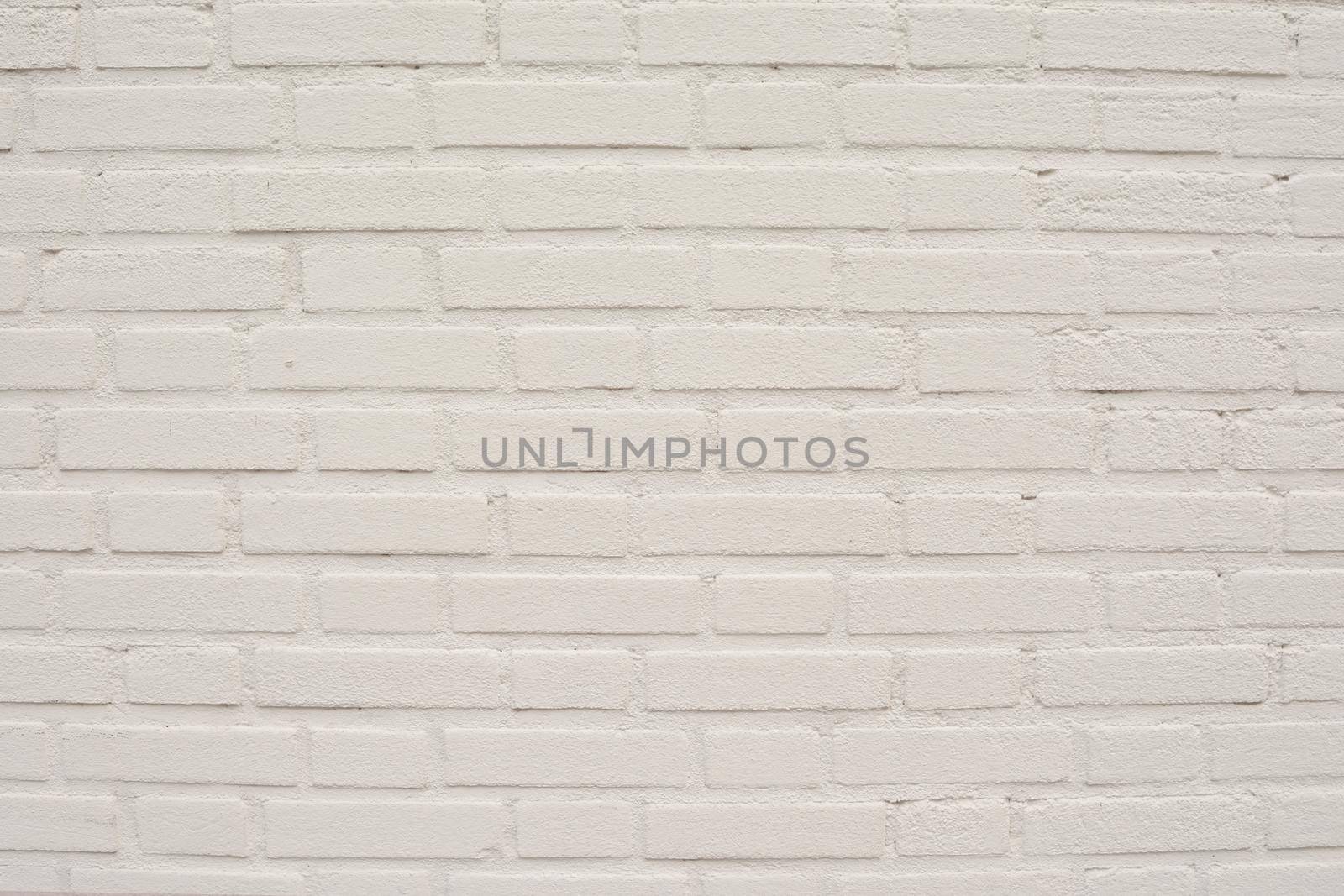 White old brick wall texture for background