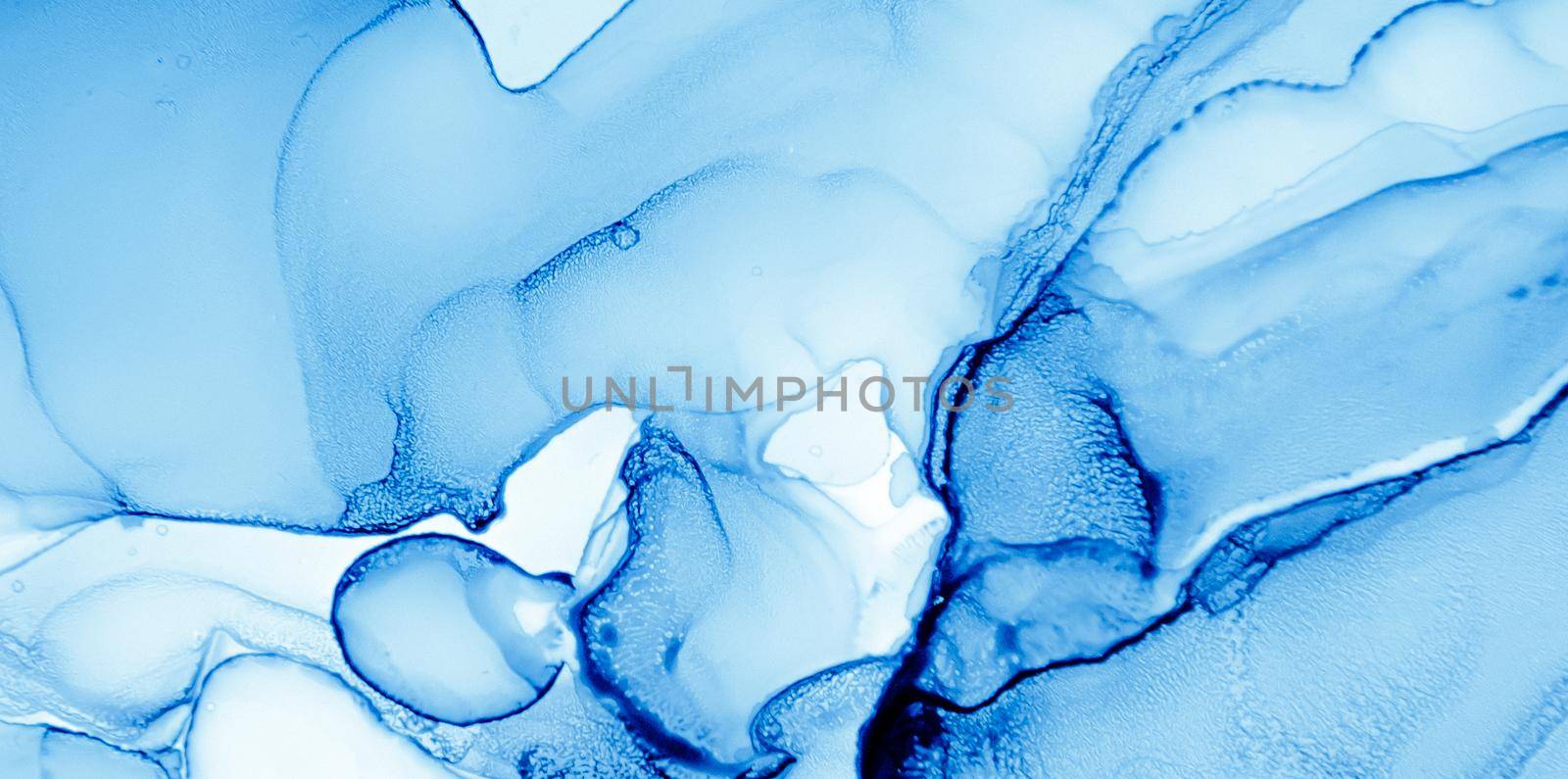 Ink Colours Mix. Oil Flow Wallpaper. Blue Alcohol by YASNARADA