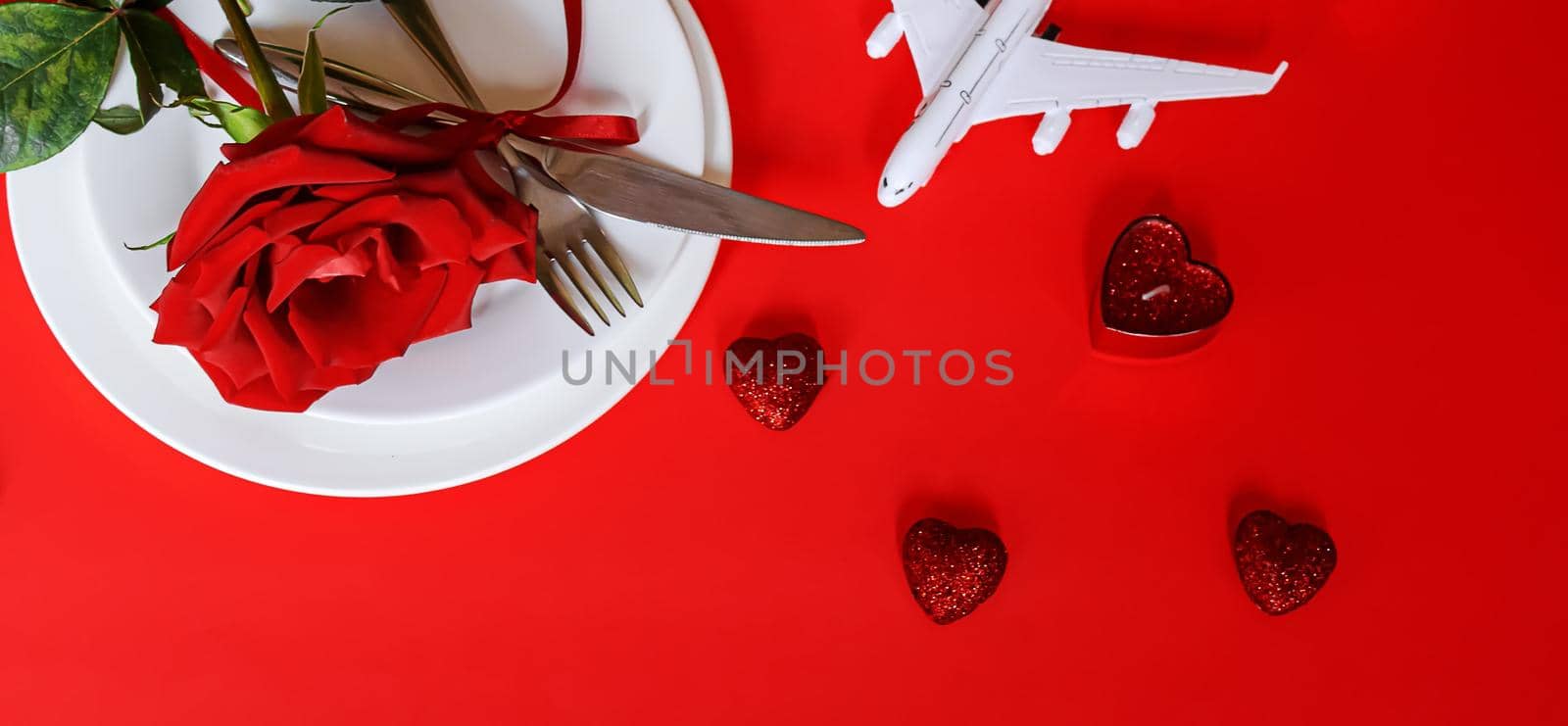 Valentine's Day. A beautiful gift trip. Selective focus. by mila1784