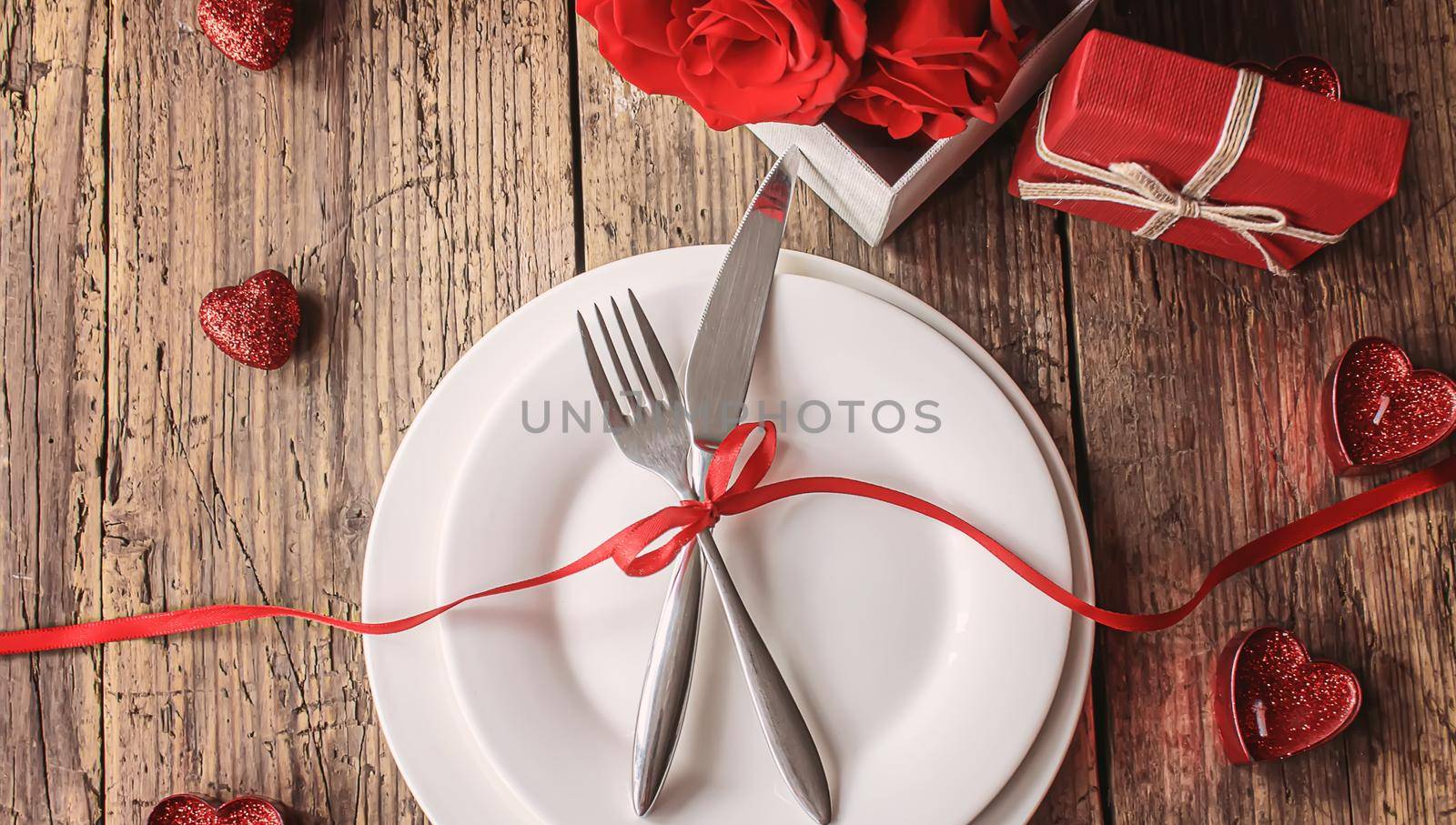 Romantic dinner for the beloved. Selective focus. by mila1784