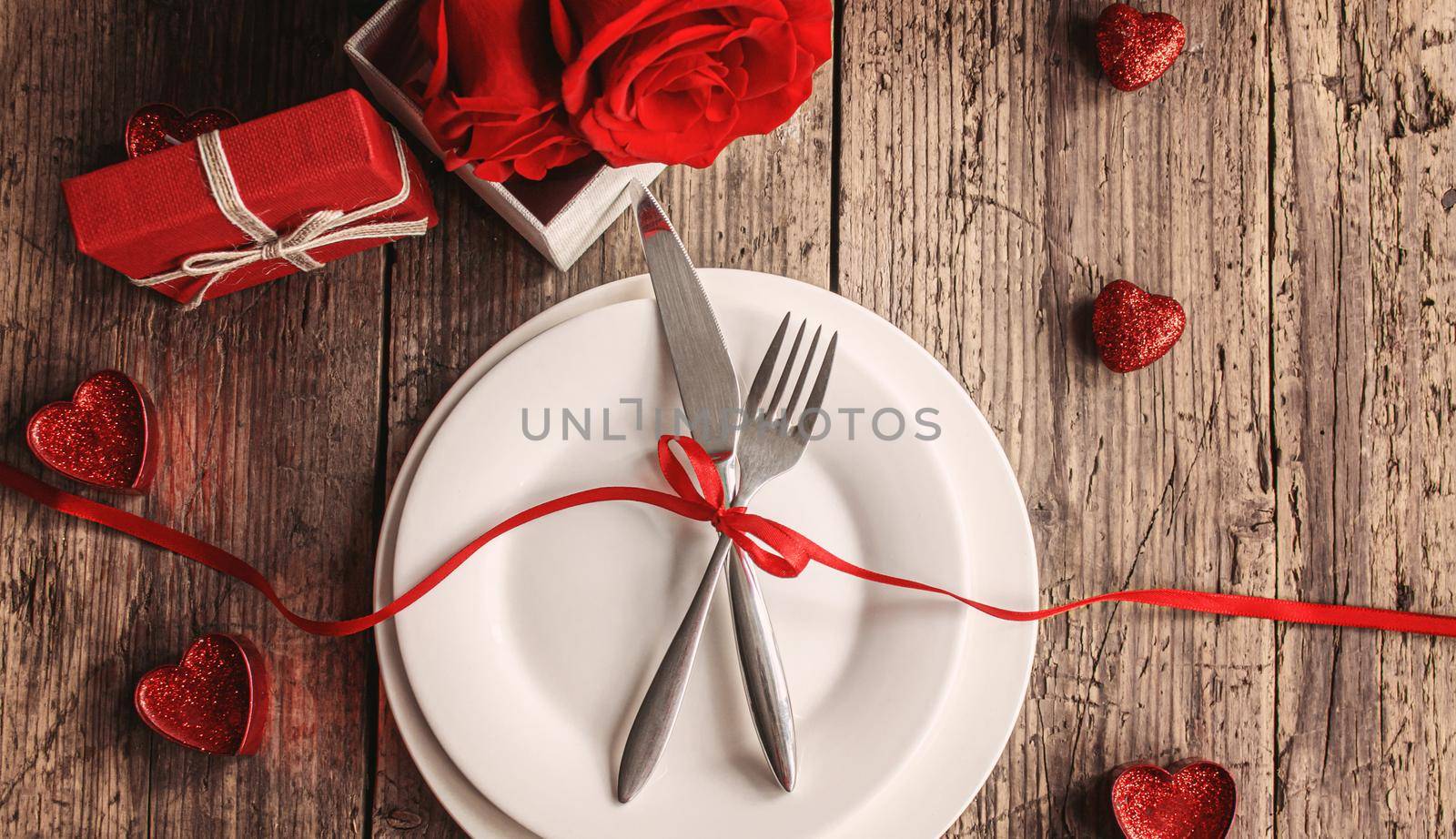 Romantic dinner for the beloved. Selective focus. by mila1784