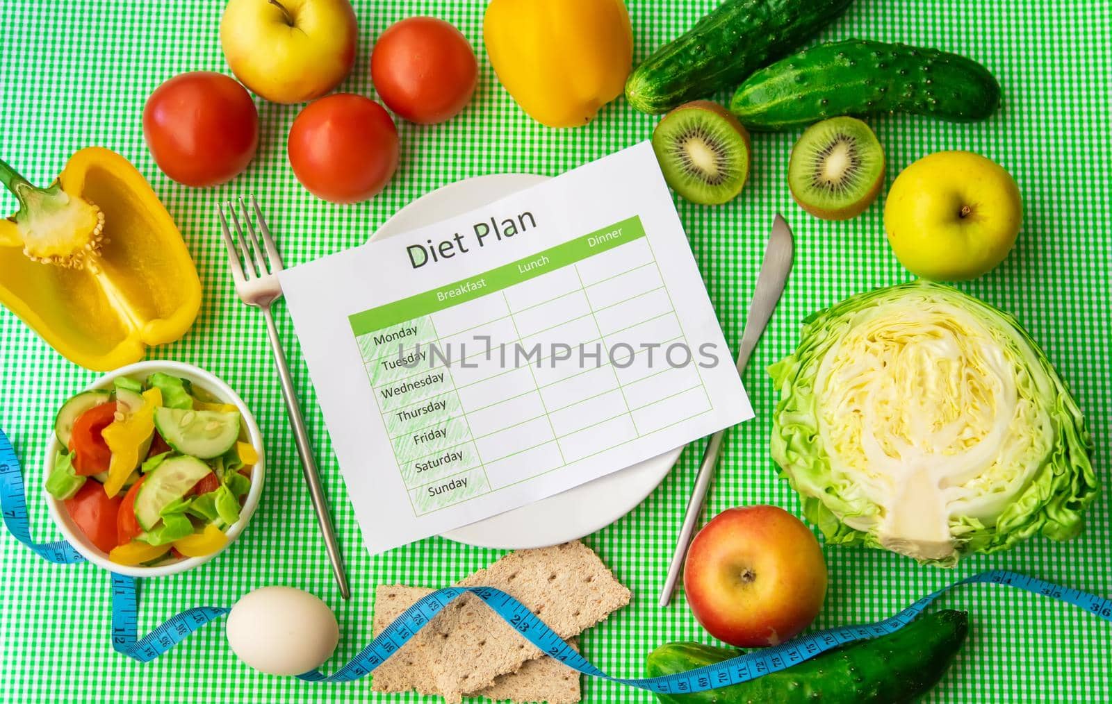 Weekly diet plan. The concept of proper nutrition. Selective focus. nature.