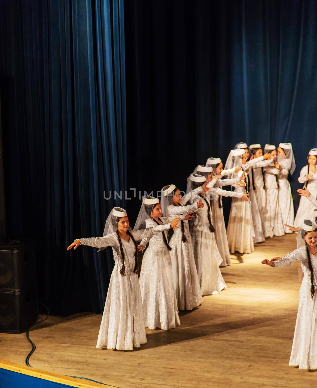 Tbilisi, Georgia - June 20 2019, Georgian national dances. Tbilisi, Georgia -June 20 2019.selective focus by mila1784