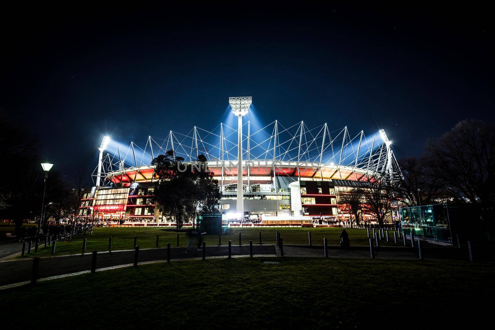 Melbourne Cricket Ground at Night in Australia by FiledIMAGE
