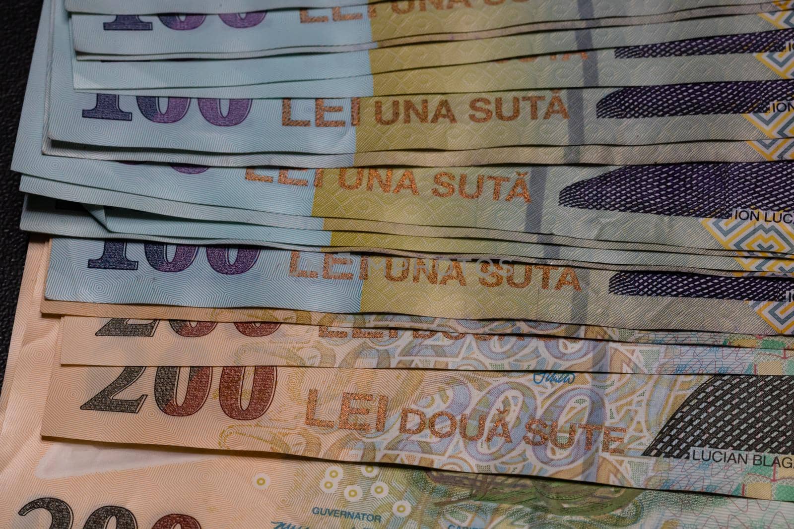 Romanian LEI currency. Europe inflation, LEI money by vladispas