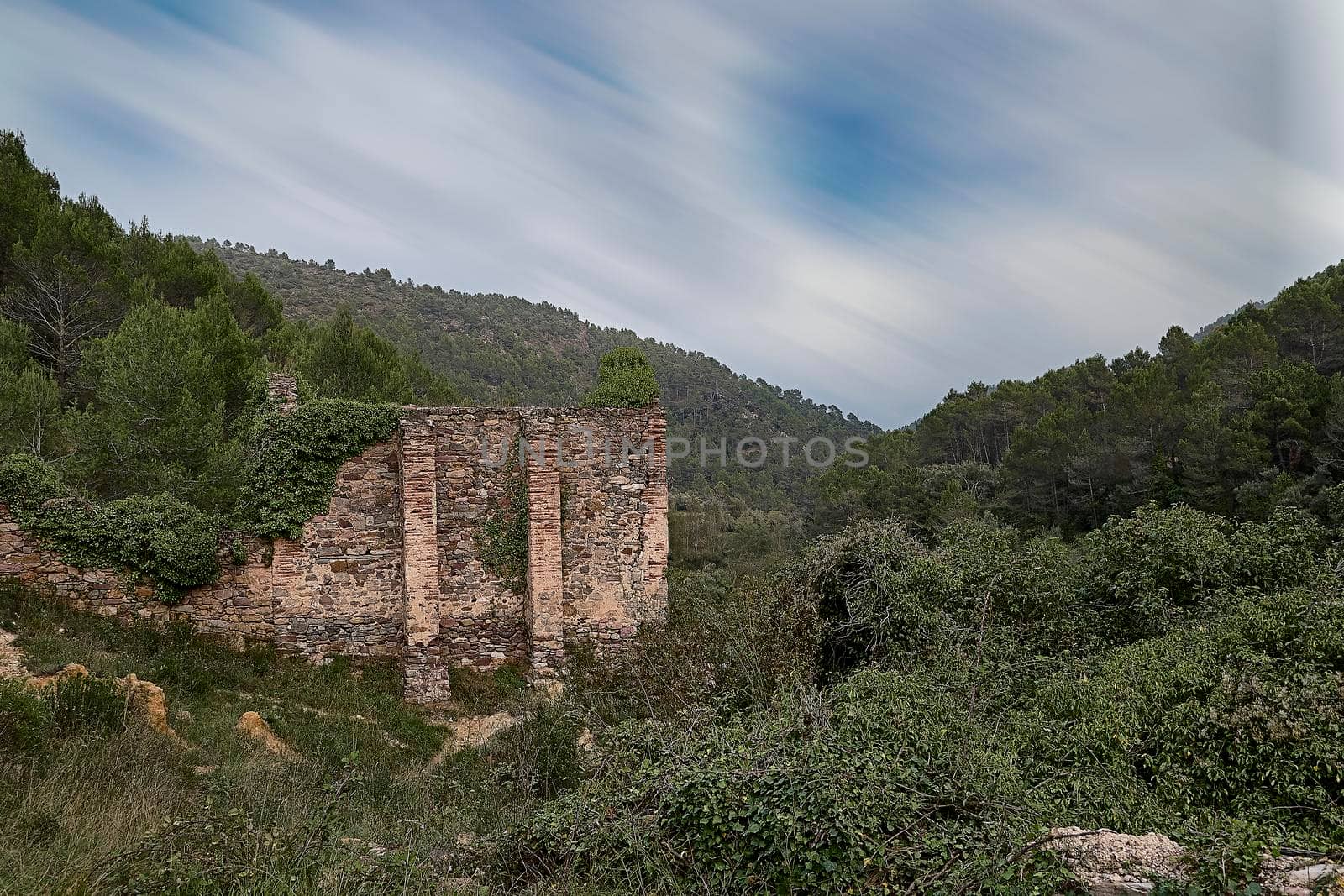 Jinquer, Castellon Spain. Houses in ruins of an abandoned village by raul_ruiz