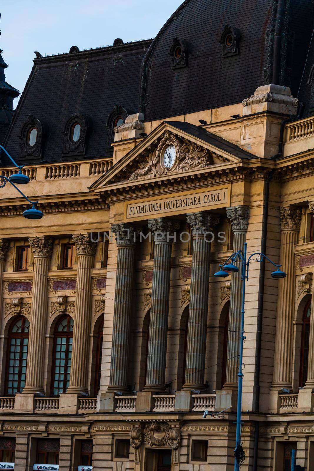 The National Library located on Calea Victoriei in Bucharest by vladispas