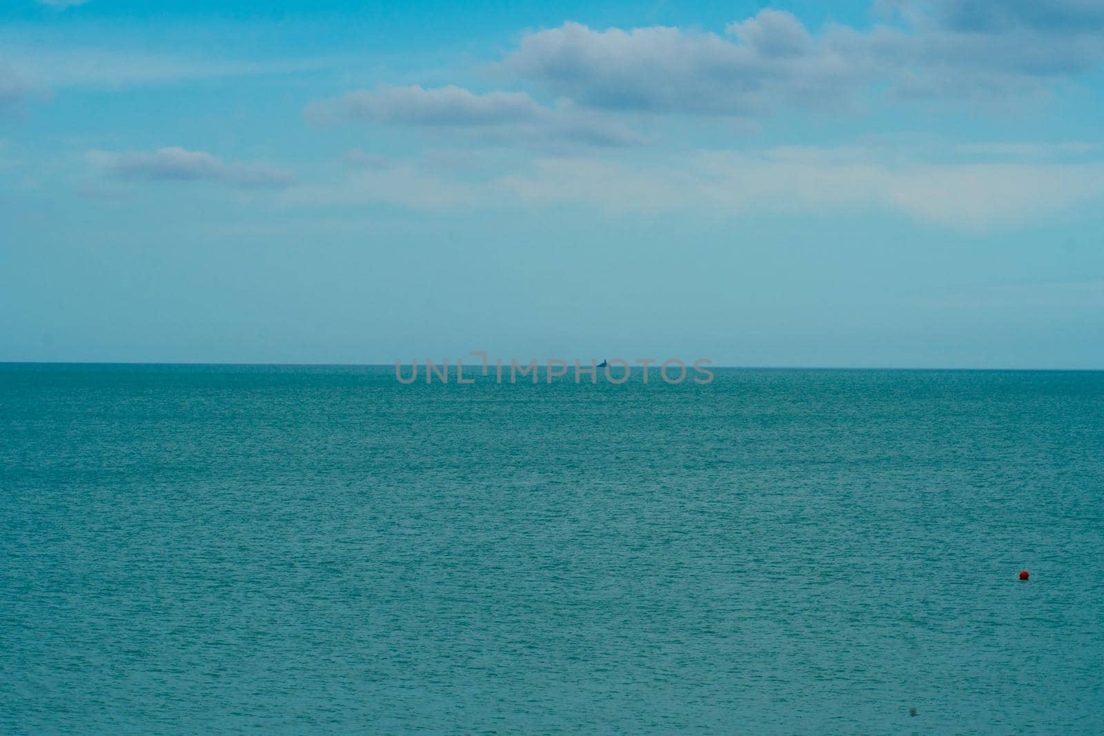 Background ocean backdrop sky blue sea calm summer surface line, for nature copy from still from beautiful tropical, scenic tranquil. Lagoon ,