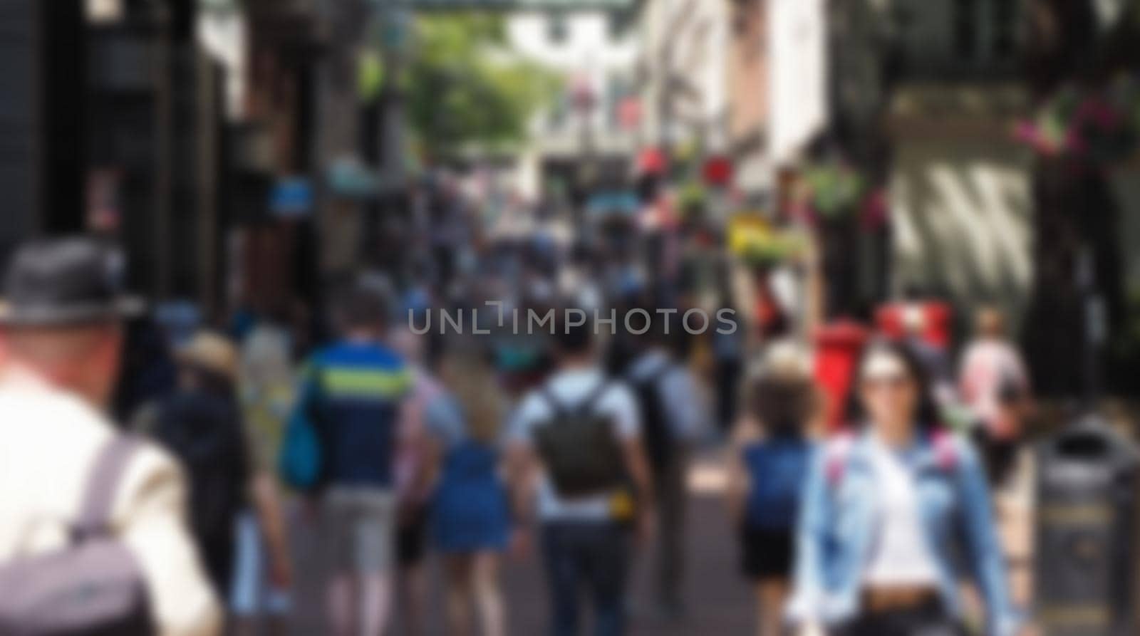 unrecognisable people blur background by claudiodivizia