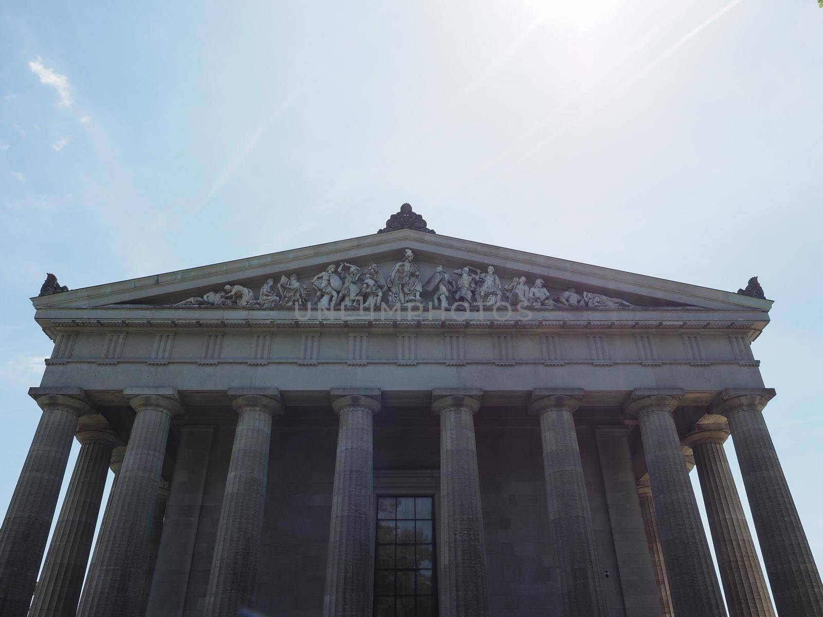 Walhalla hall of fame temple in Donaustauf, Germany