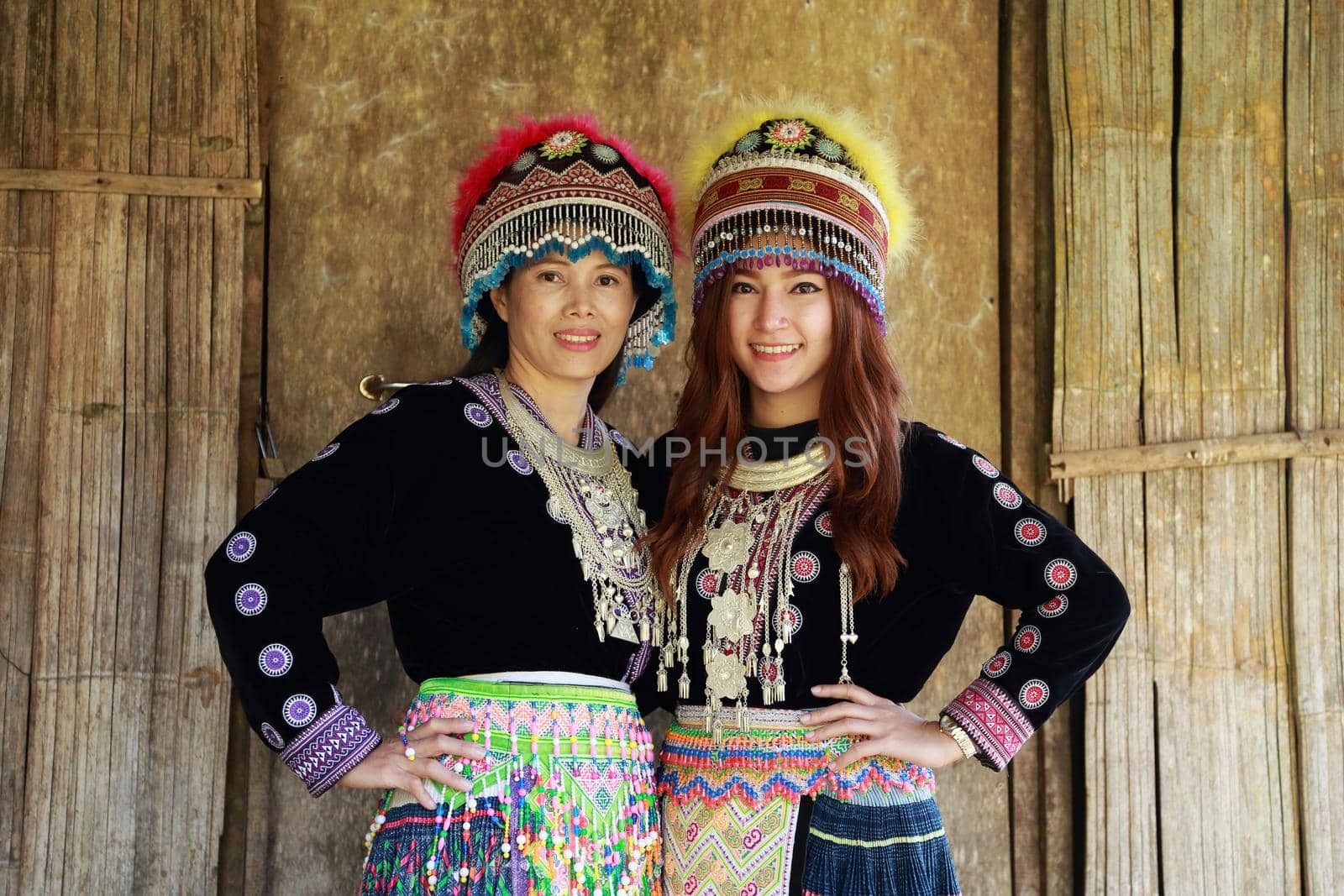 Traditionally dressed Mhong hill tribe woman by geargodz