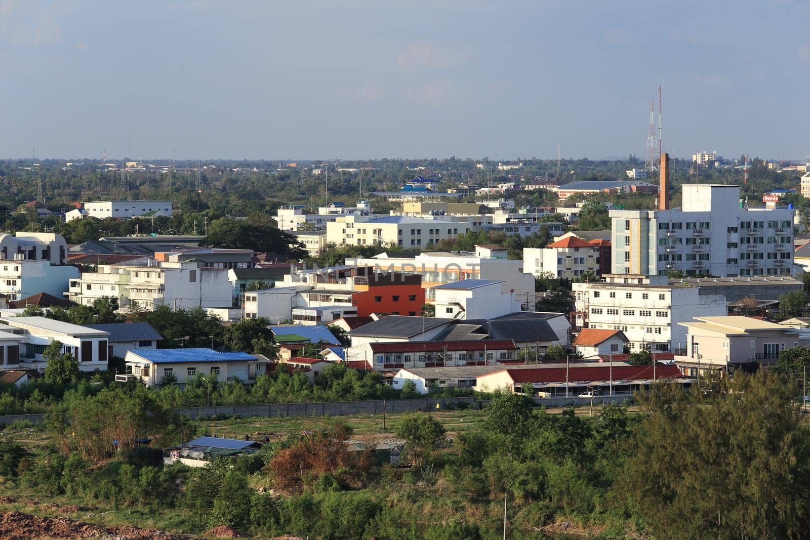 Nakhon Ratchasima Cityscape, Day view in Thailand