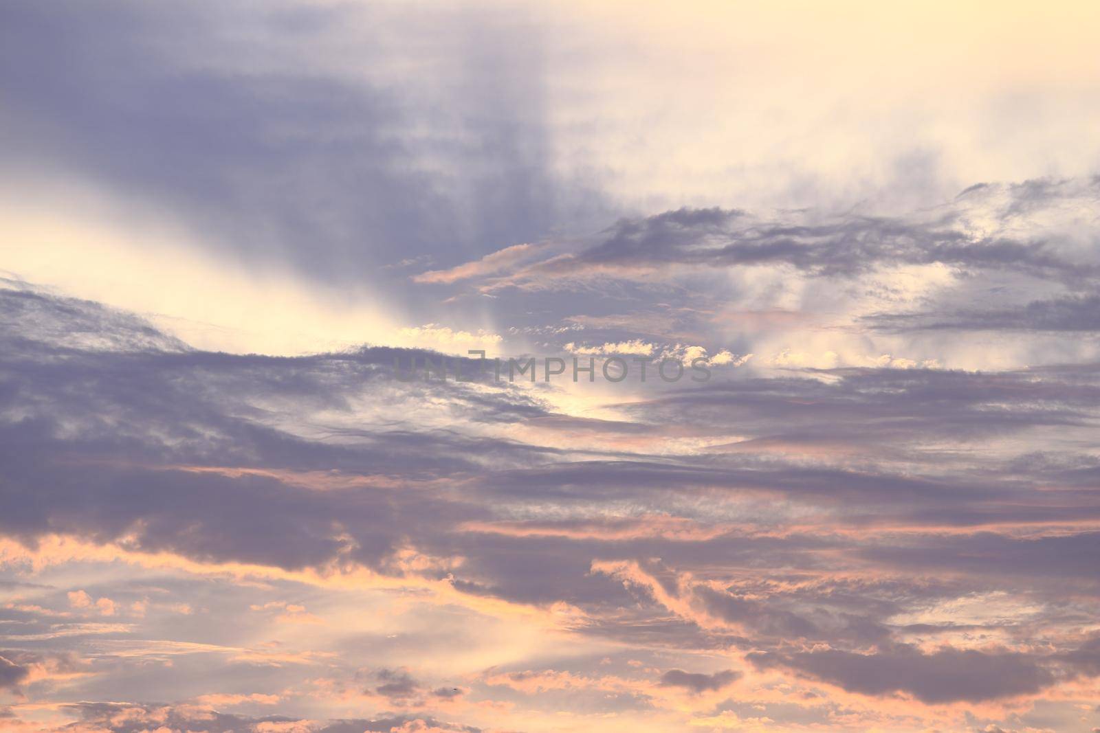 Sunset sky and cloud background