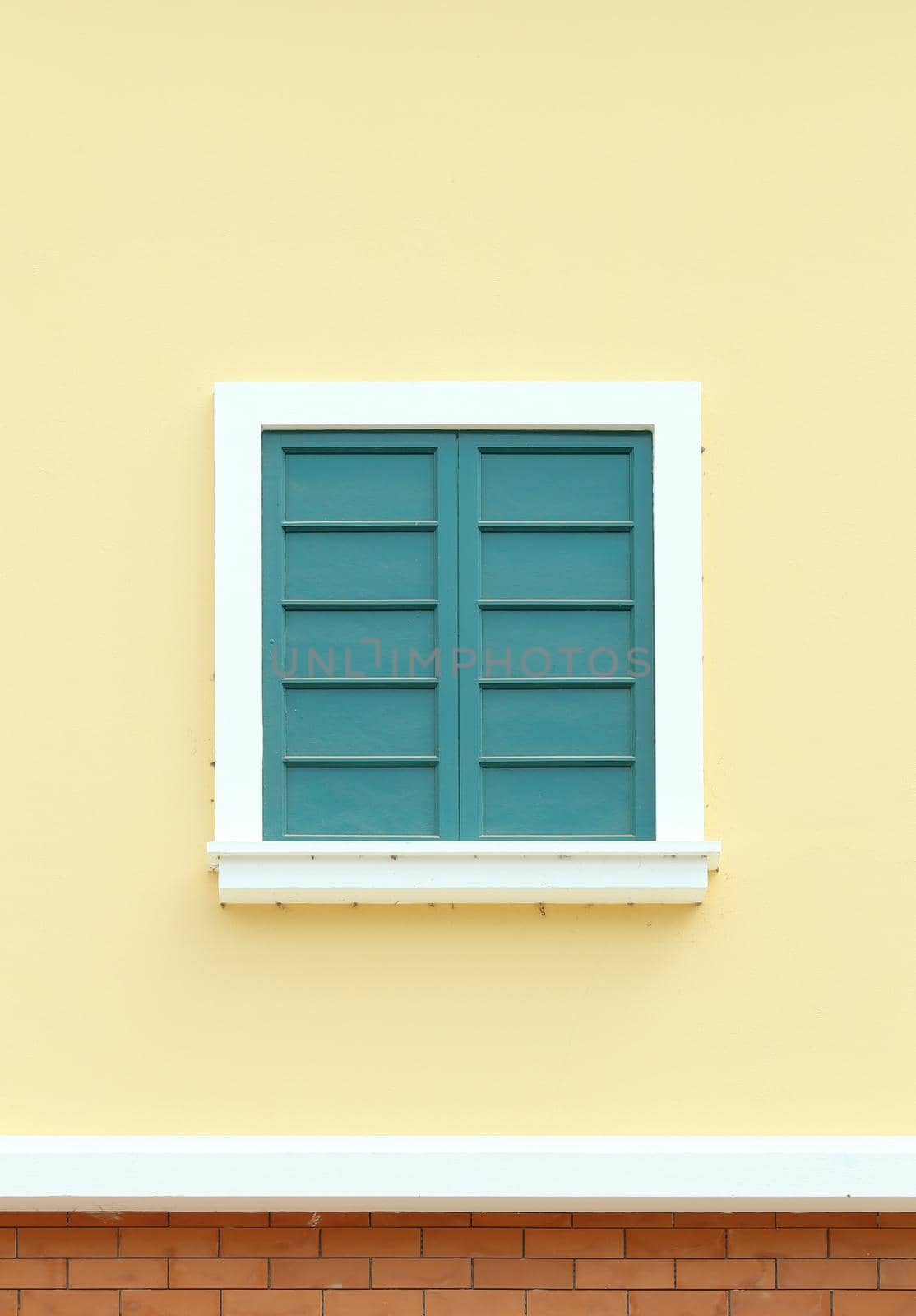 Vintage window with wall background (Venice or Italian style)