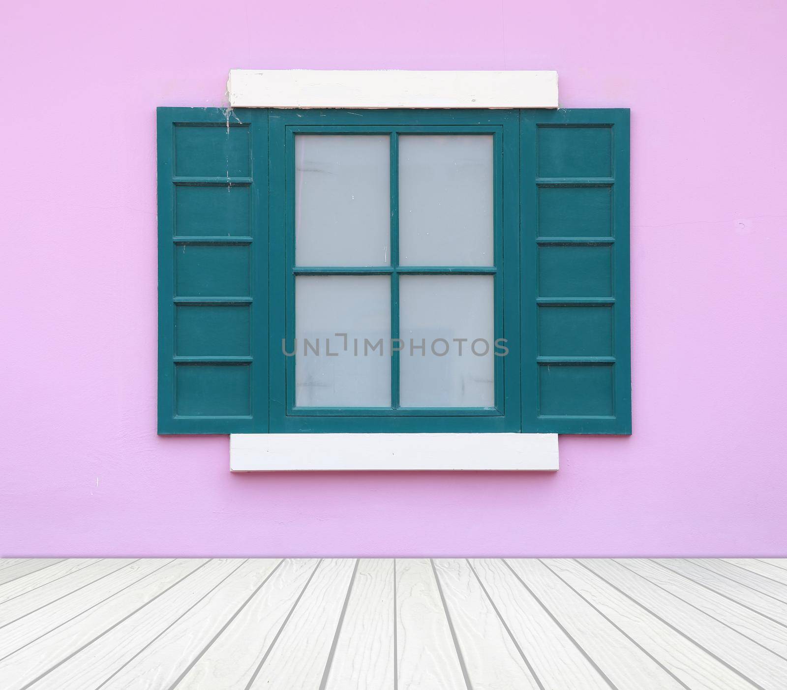 window with wall and wood floor background