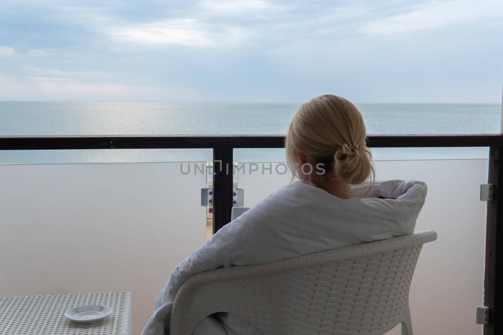 Sky young morning sunrise woman tea home people girl drinking, from beautiful restaurant in mug and caucasian cozy, enjoyment attractive. Slow nice cappuccino,
