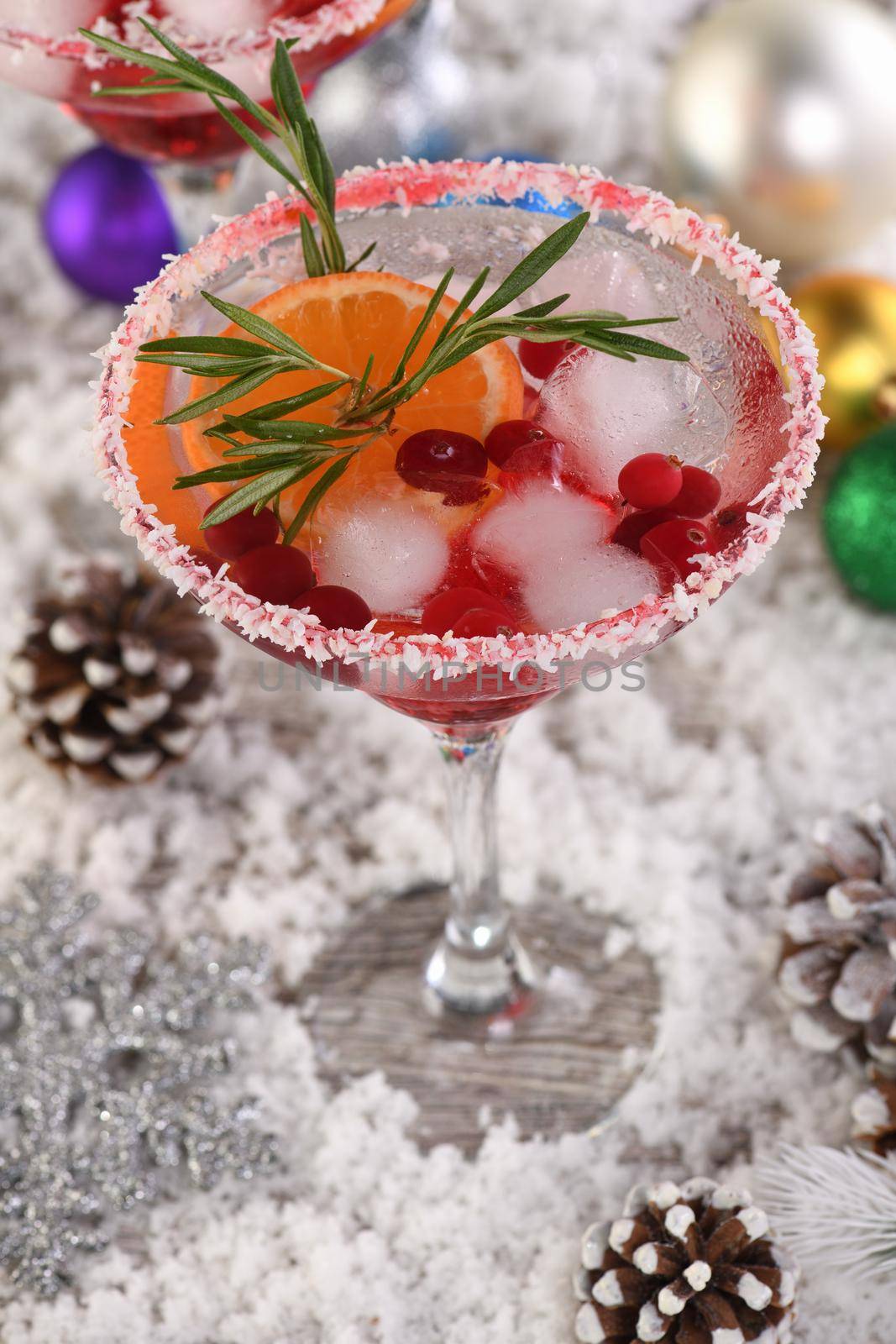  Christmas Cranberry margarita cocktail by Apolonia