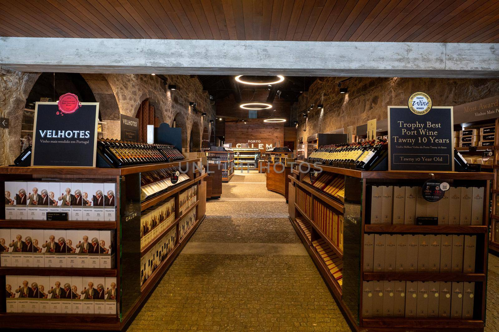 Porto, Portugal. 2022 May 05 . Calem winery in Gaia in the city of Porto in Portugal in the summer of 2022.