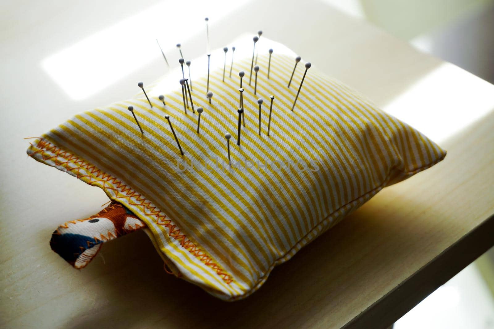 Needle cushion close up view by tasci