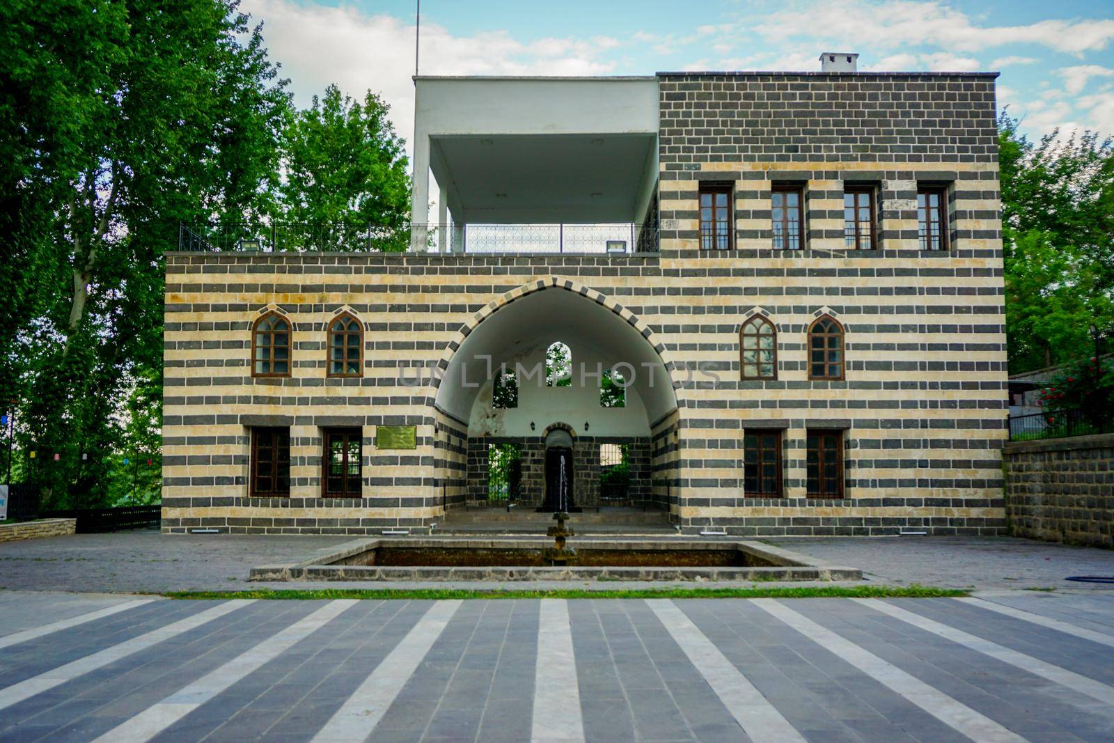 8 May 2022 Diyarbakir Turkey. Semanoglu Mansion known as Ataturk Pavilion in Diyarbakir