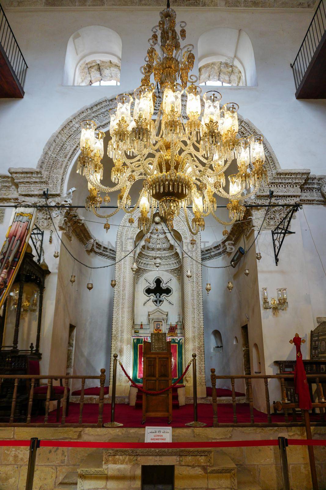 Artuklu, Mardin / Turkey 9 May 2022. Deyrulzafaran Monastery and Syriac Orthodox patriarchat ( Deyrul Zafaran Manastiri ) in Mardin.