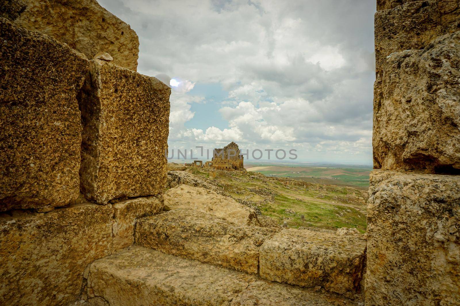 8 May 2022 Diyarbakir Turkey. Zerzevan castle border headquarters of the Roman Empire