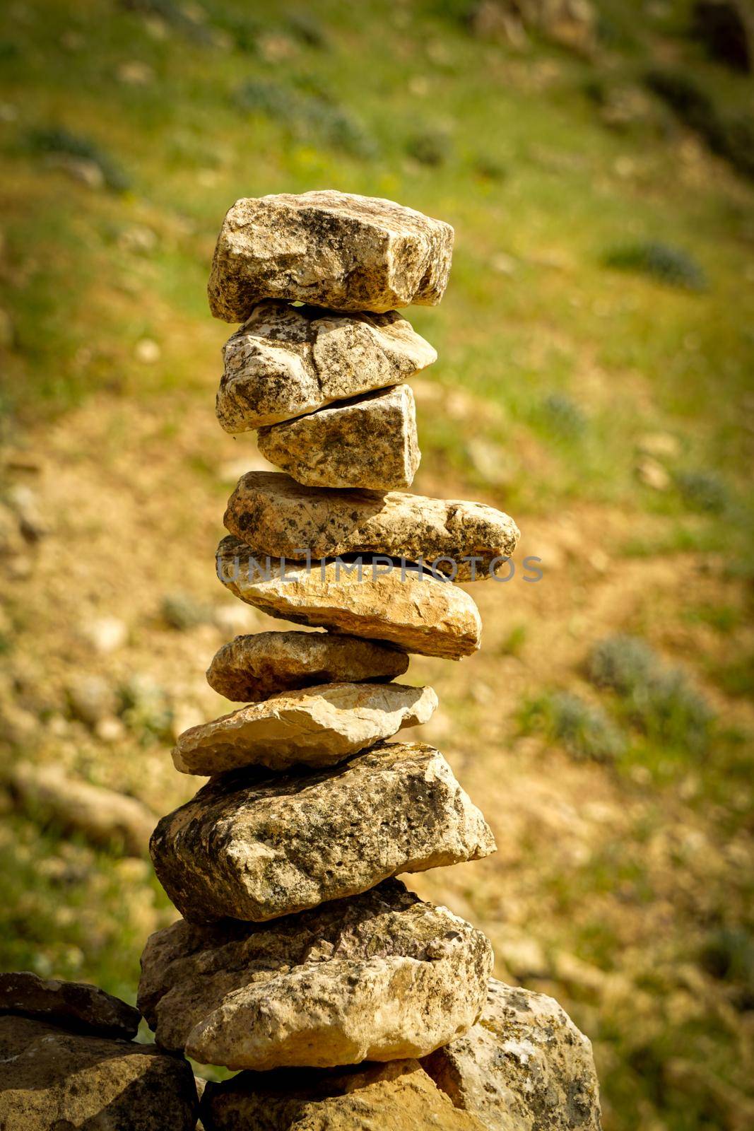 Rock balancing in the nature by tasci