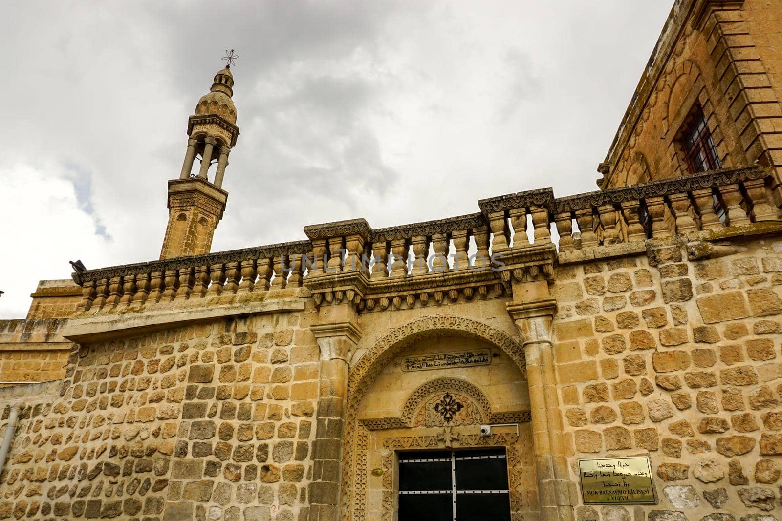 12 May 2022 Midyat Mardin Turkey. Mor Saint Barsavmo Church in Midyat Turkey