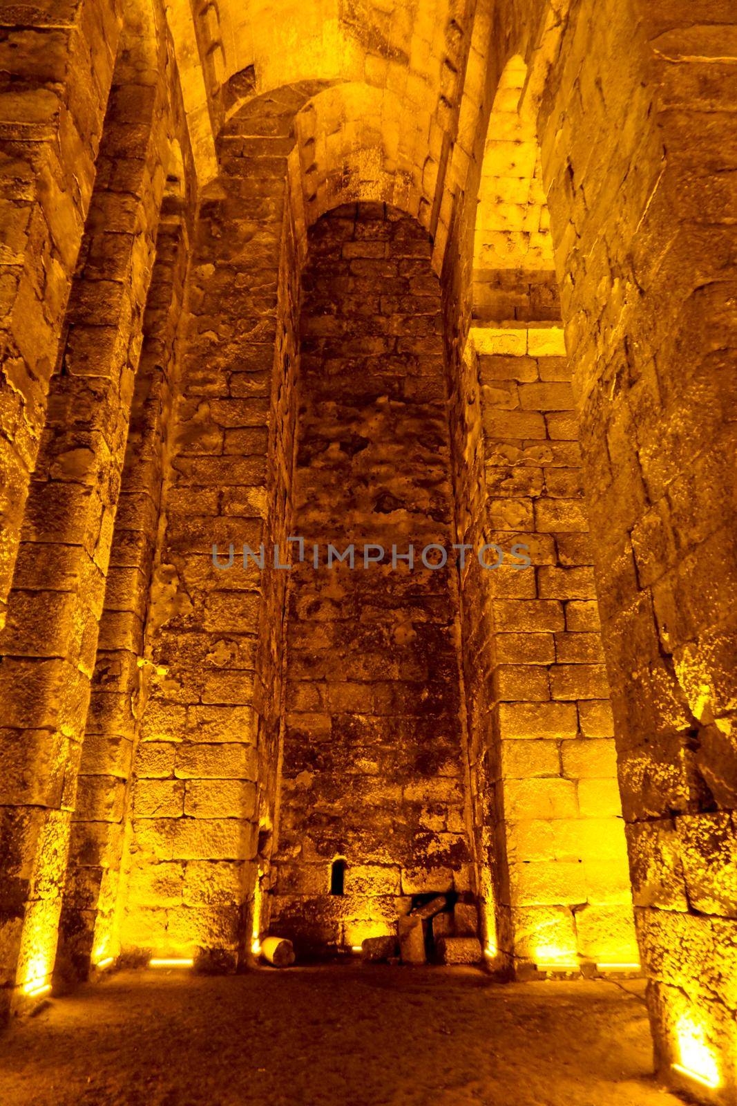 12 May 2022 Mardin Turkey. Dara antique city witn necropol and cistern of Eastern Roman Empire